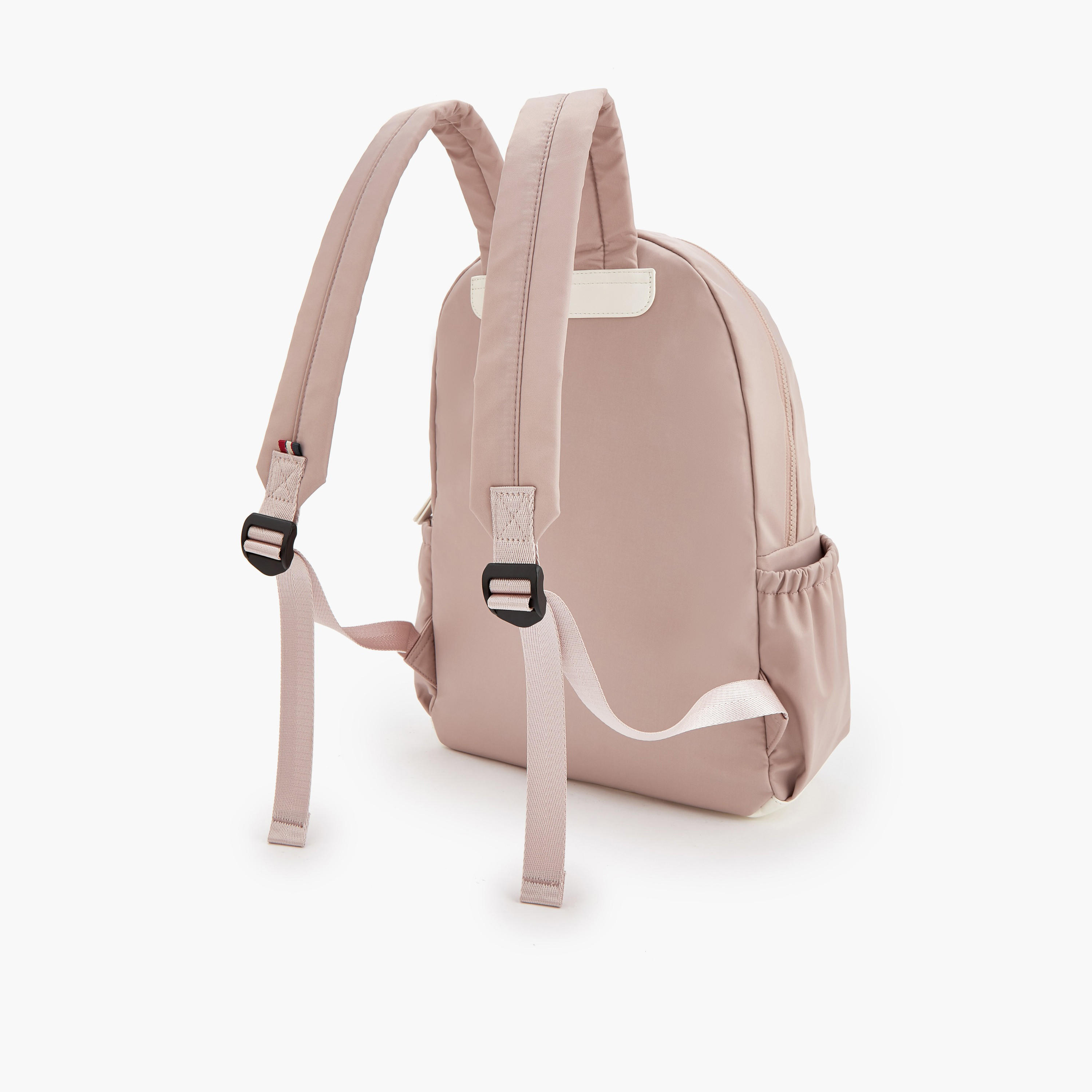 Lee Cooper Logo Print Backpack with Adjustable Shoulder Straps-school-bagsandbackpacks-backpacks-image-6