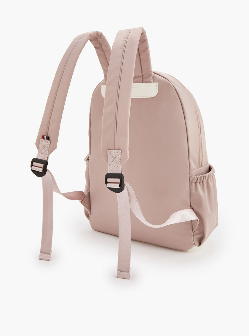 Lee Cooper Logo Print Backpack with Adjustable Shoulder Straps-school-bagsandbackpacks-backpacks-image-6