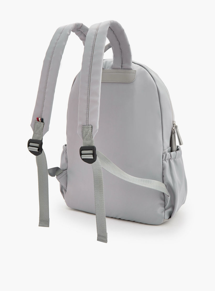 Lee Cooper Logo Print Backpack with Adjustable Shoulder Straps-school-bagsandbackpacks-backpacks-image-6