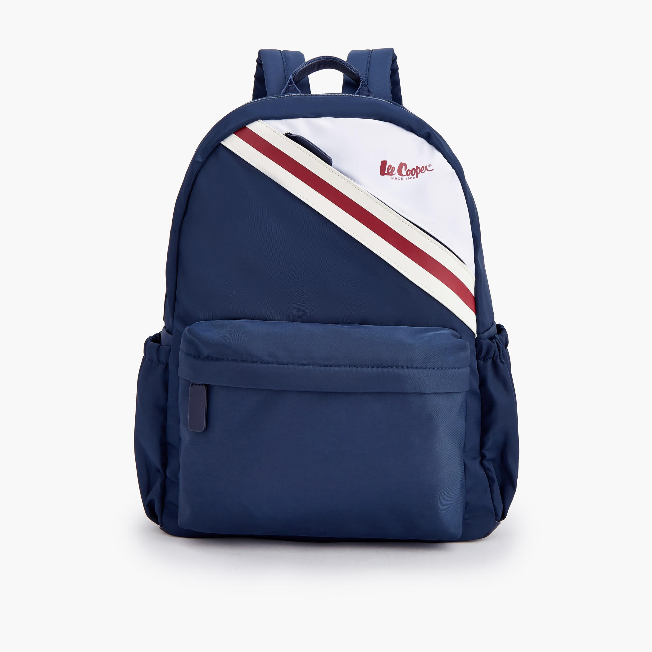 Lee Cooper Logo Print Backpack with Adjustable Shoulder Straps-school-bagsandbackpacks-backpacks-image-1
