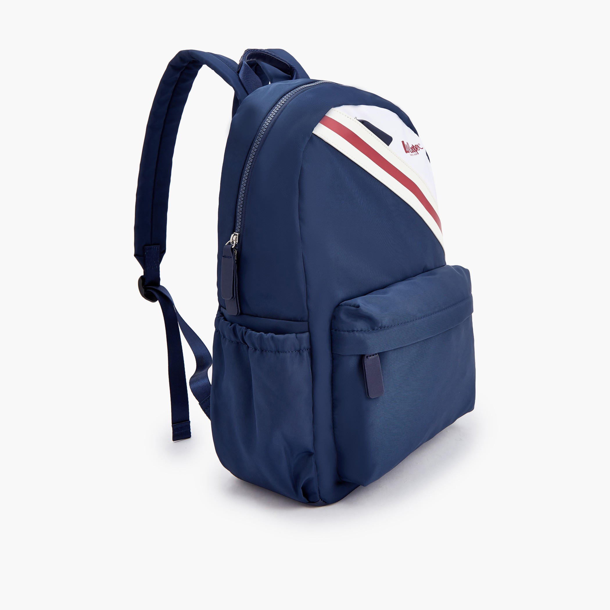 Lee Cooper Logo Print Backpack with Adjustable Shoulder Straps-school-bagsandbackpacks-backpacks-image-4
