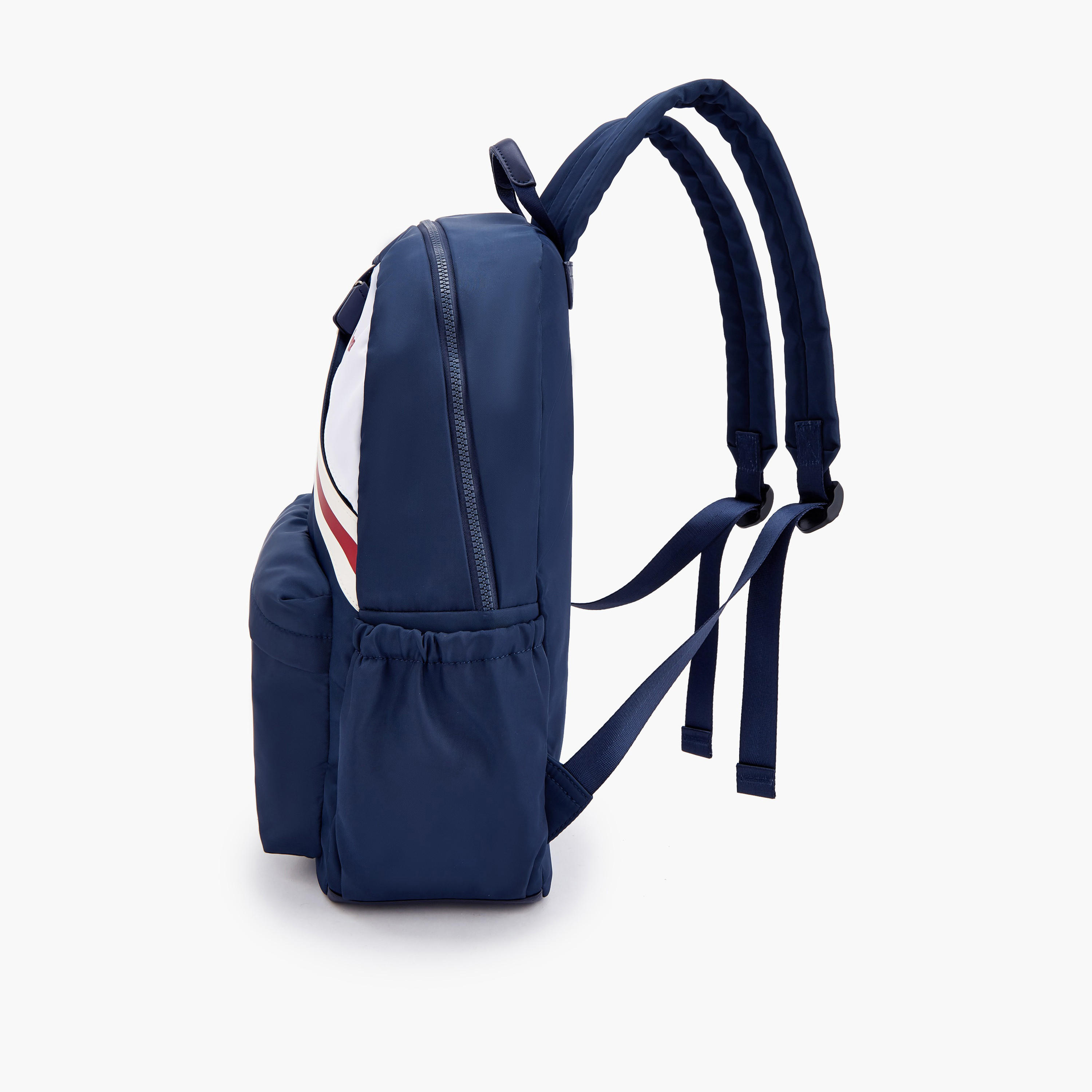 Lee Cooper Logo Print Backpack with Adjustable Shoulder Straps-school-bagsandbackpacks-backpacks-image-5