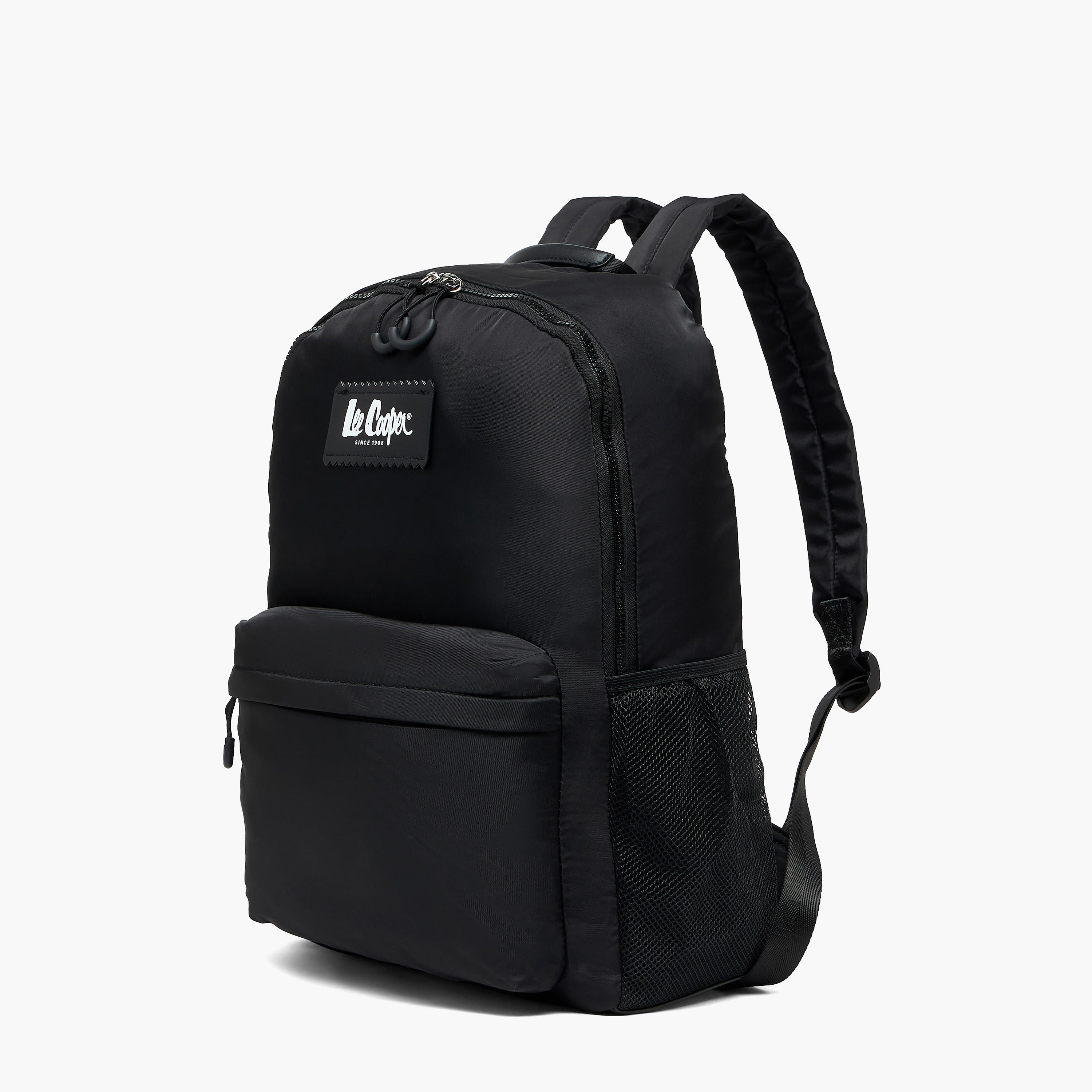 شنطة ظهر بتزيينات شعار وحمالات كتف مبطنة من لي كوبر-women-bagsandwallets-backpacks-image-4