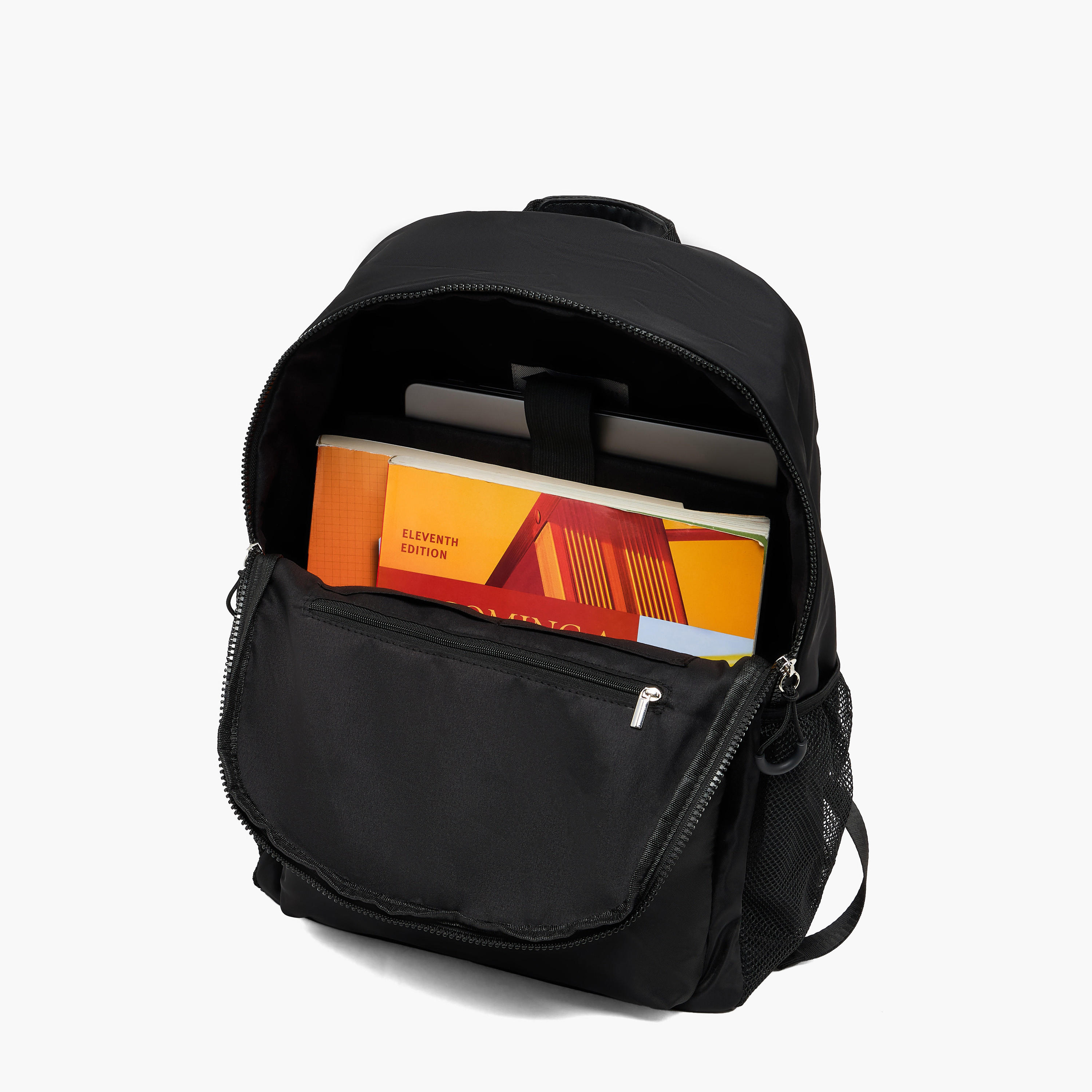 شنطة ظهر بتزيينات شعار وحمالات كتف مبطنة من لي كوبر-women-bagsandwallets-backpacks-image-6