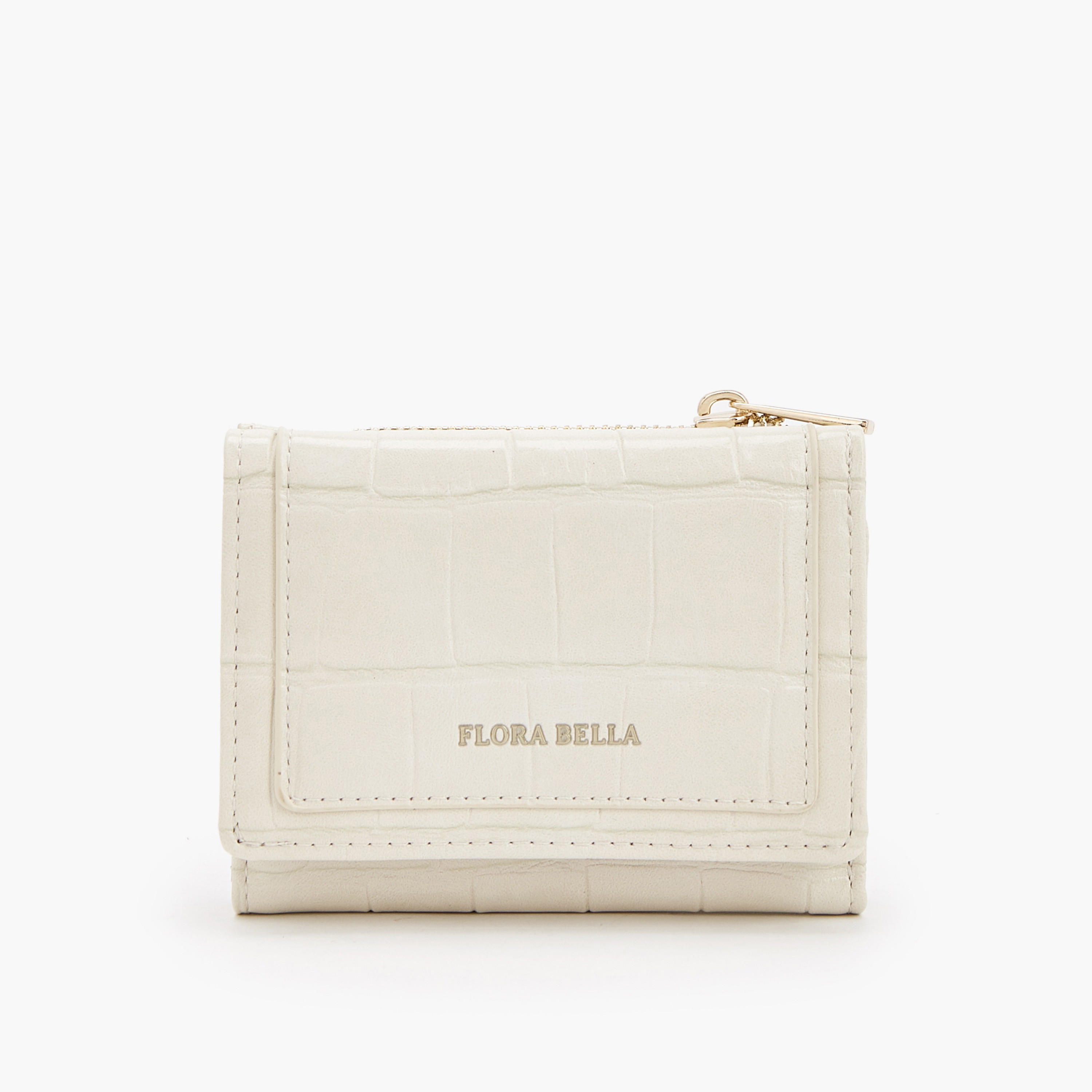 Flora Bella Textured Trifold Wallet with Zip Pocket-women-bagsandwallets-wallets-image-1