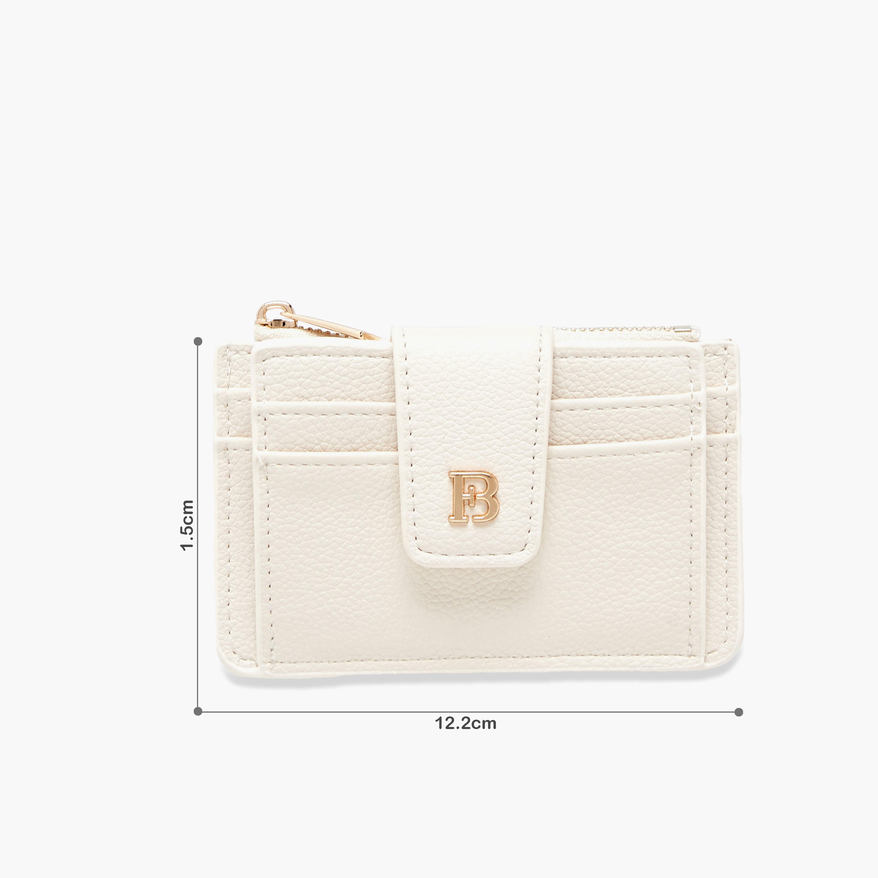 حامل بطاقات بارز الملمس بزر إغلاق من فلورا بيلا-women-bagsandwallets-wallets-image-2