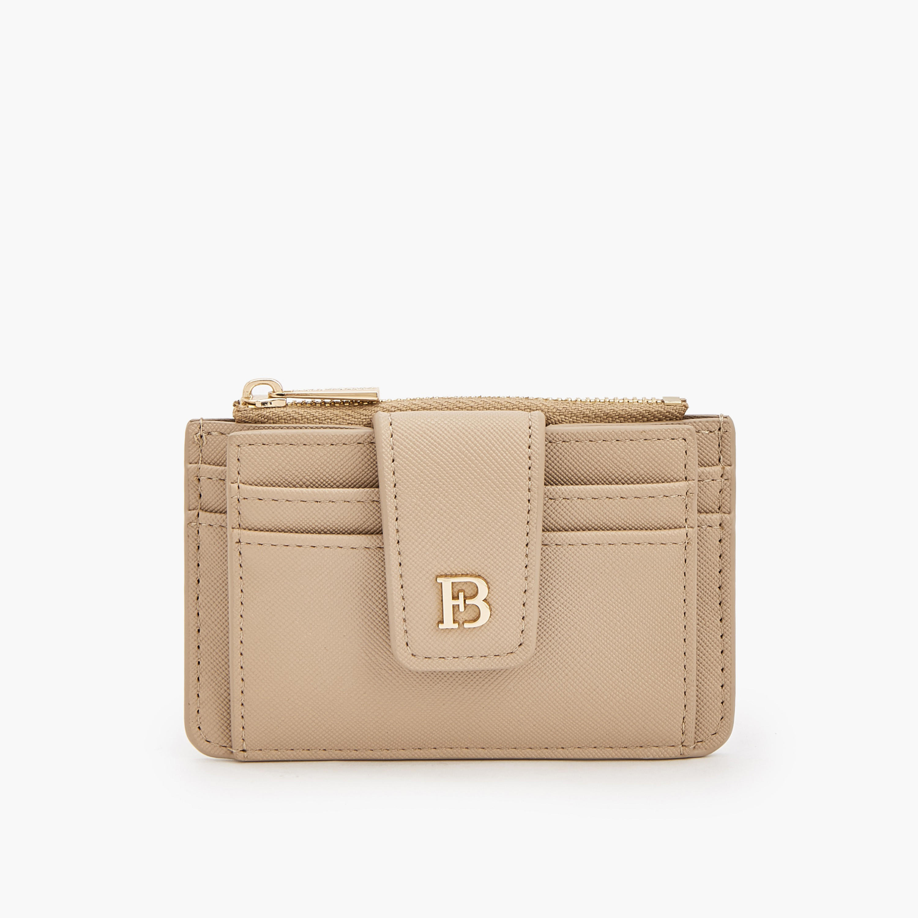 Flora Bella Solid Card Holder with Zip Pocket-women-bagsandwallets-wallets-image-1