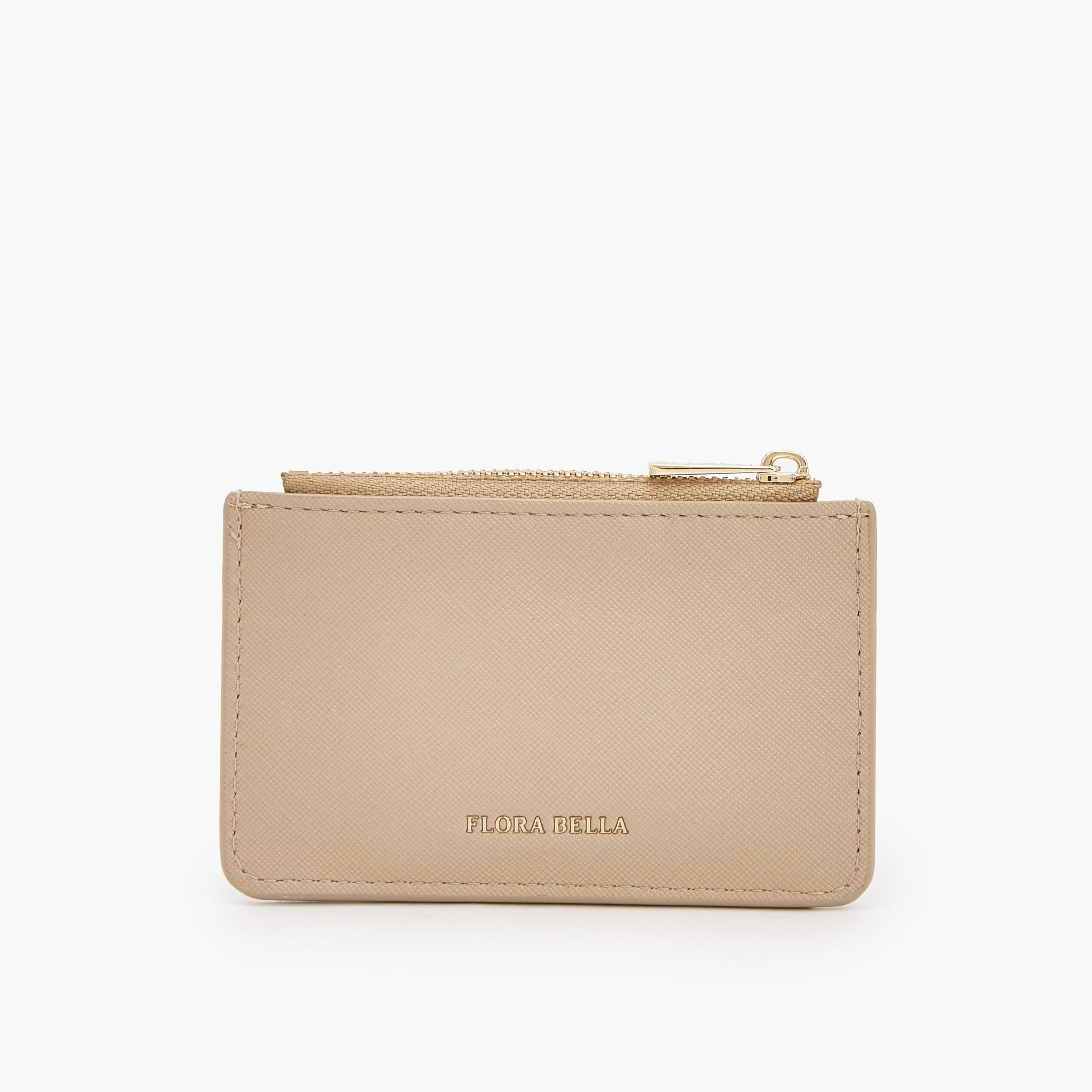 Flora Bella Solid Card Holder with Zip Pocket-women-bagsandwallets-wallets-image-2
