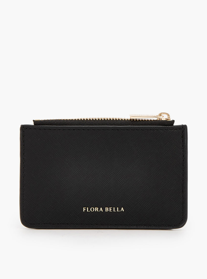 Flora Bella Solid Card Holder with Zip Pocket-women-bagsandwallets-wallets-image-2