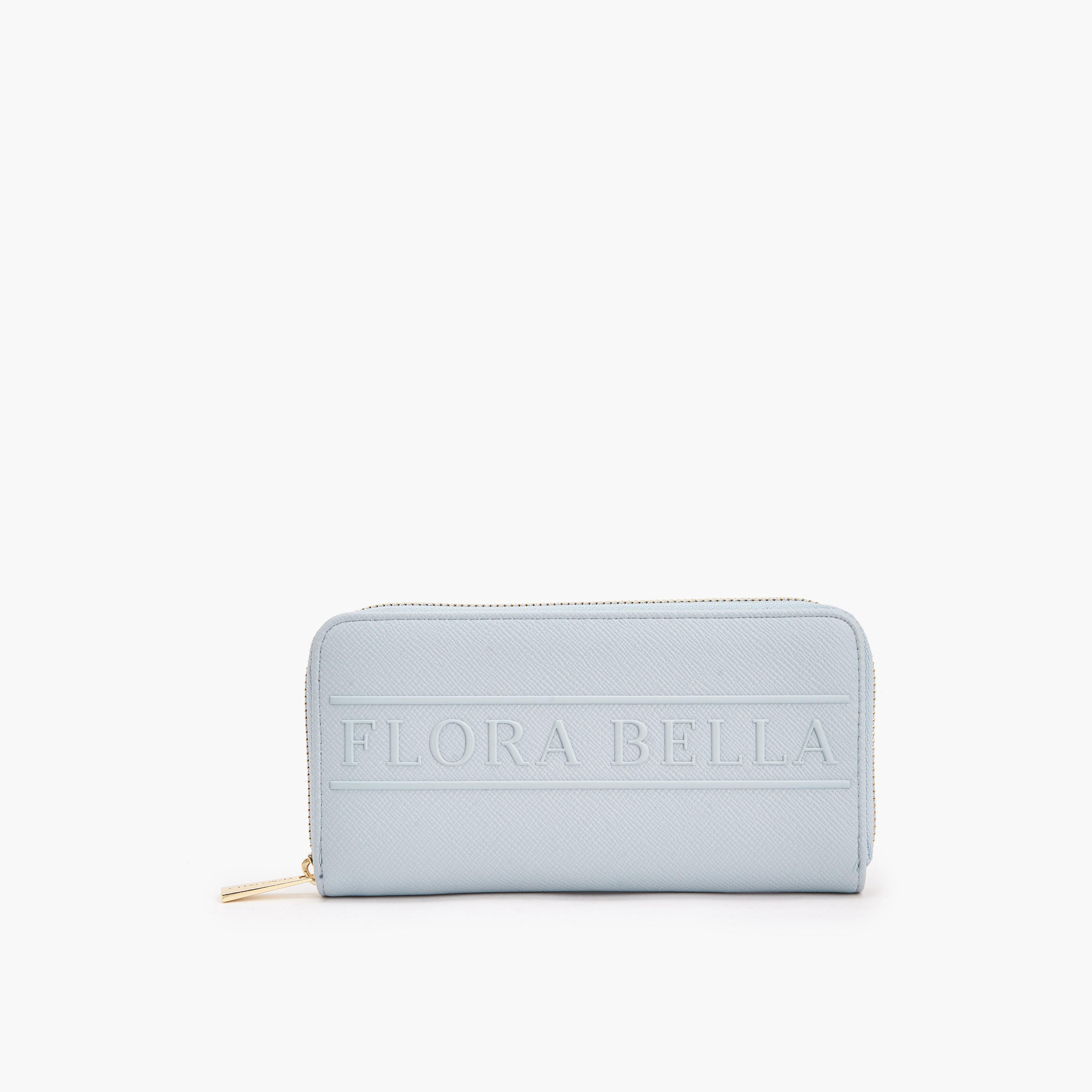 Flora Bella Logo Textured Zip Around Wallet-women-bagsandwallets-wallets-image-1