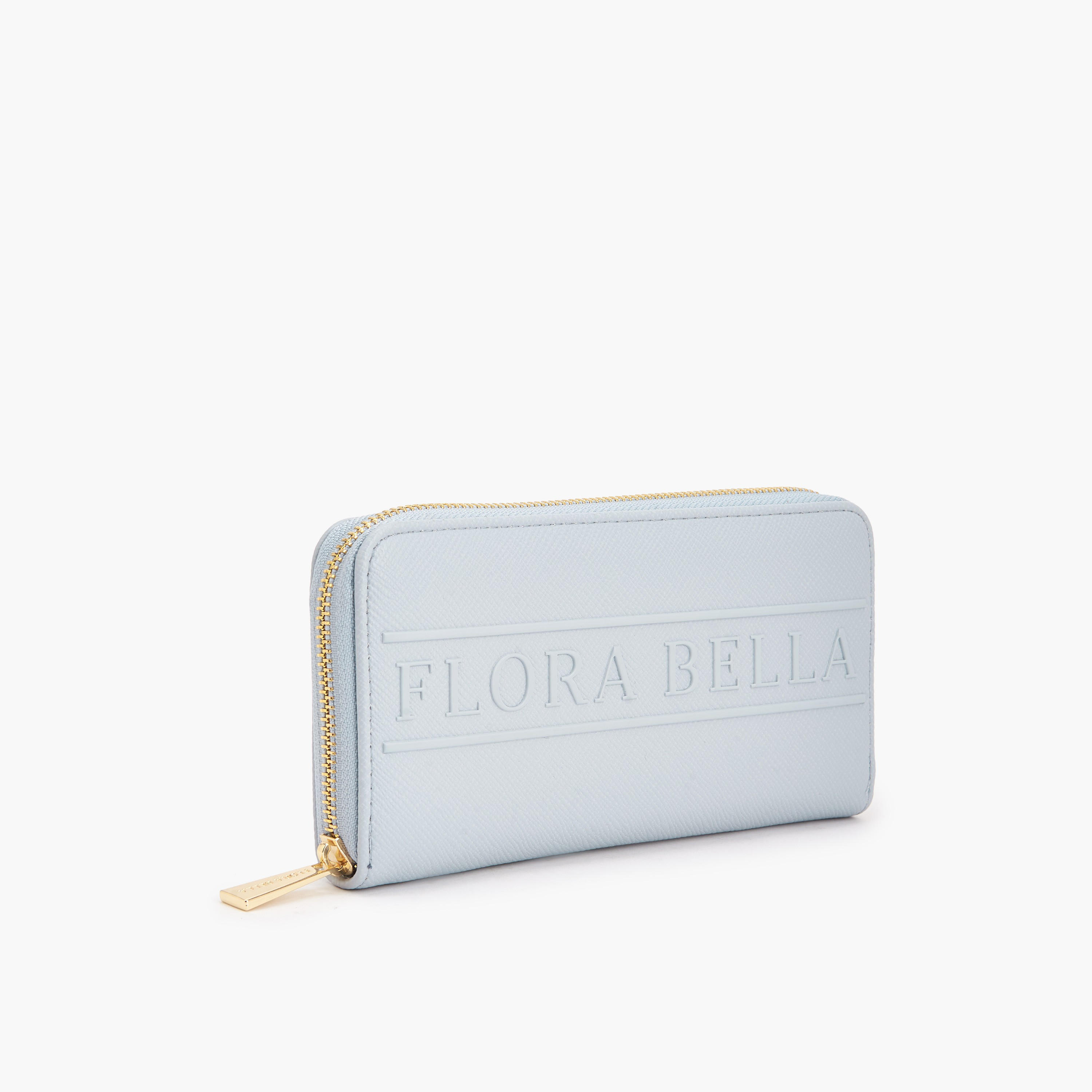 Flora Bella Logo Textured Zip Around Wallet-women-bagsandwallets-wallets-image-2