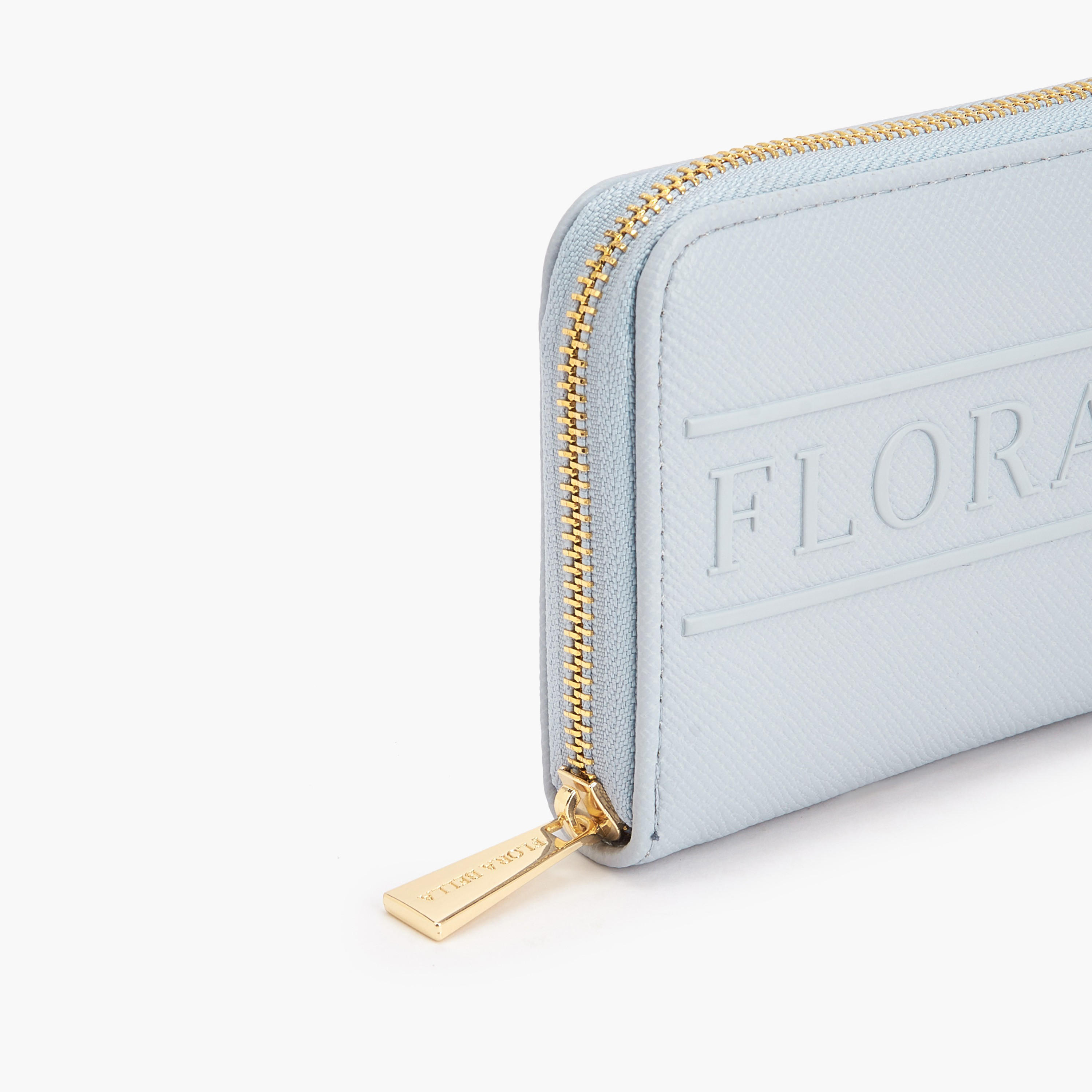 Flora Bella Logo Textured Zip Around Wallet-women-bagsandwallets-wallets-image-3