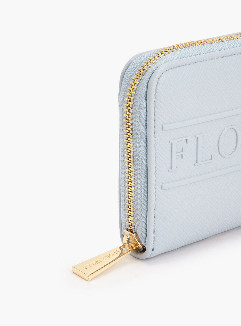 Flora Bella Logo Textured Zip Around Wallet-women-bagsandwallets-wallets-image-3