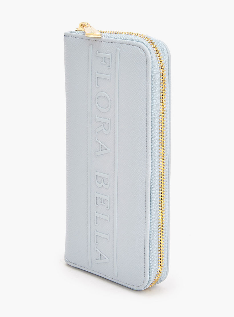 Flora Bella Logo Textured Zip Around Wallet-women-bagsandwallets-wallets-image-5