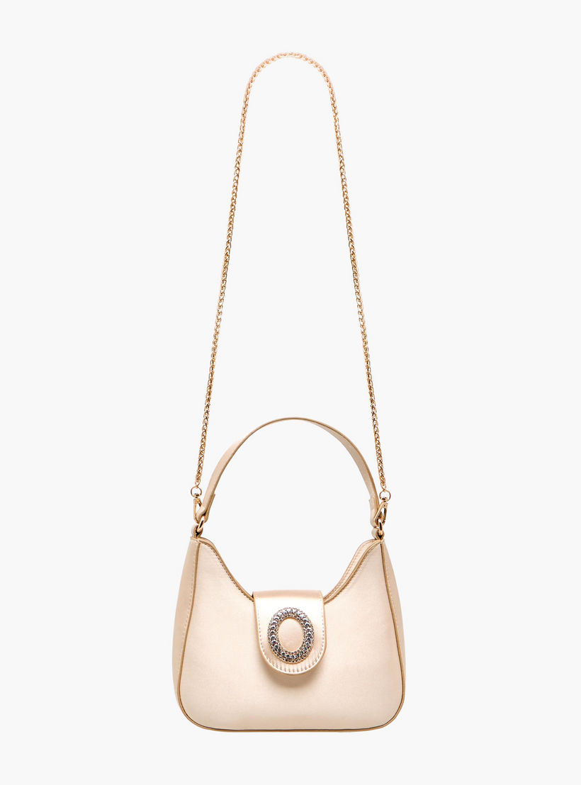 Flora Bella Textured Shoulder Bag with Embellished Button Closure-women-bagsandwallets-handbags-image-4