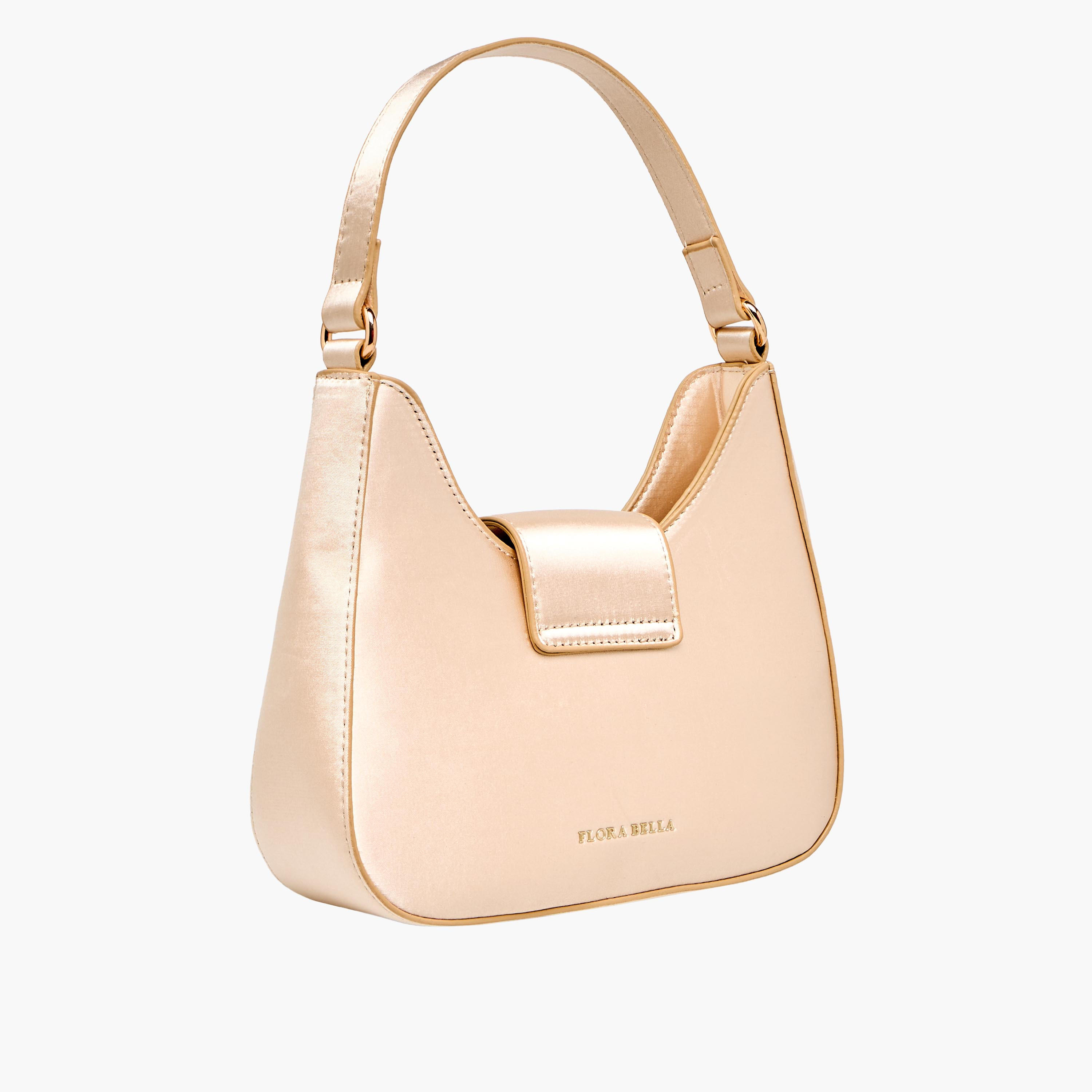 Flora Bella Textured Shoulder Bag with Embellished Button Closure-women-bagsandwallets-handbags-image-5
