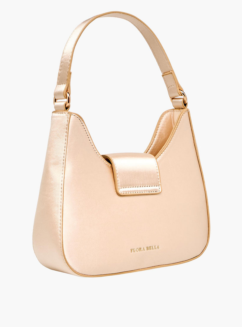 Flora Bella Textured Shoulder Bag with Embellished Button Closure-women-bagsandwallets-handbags-image-5