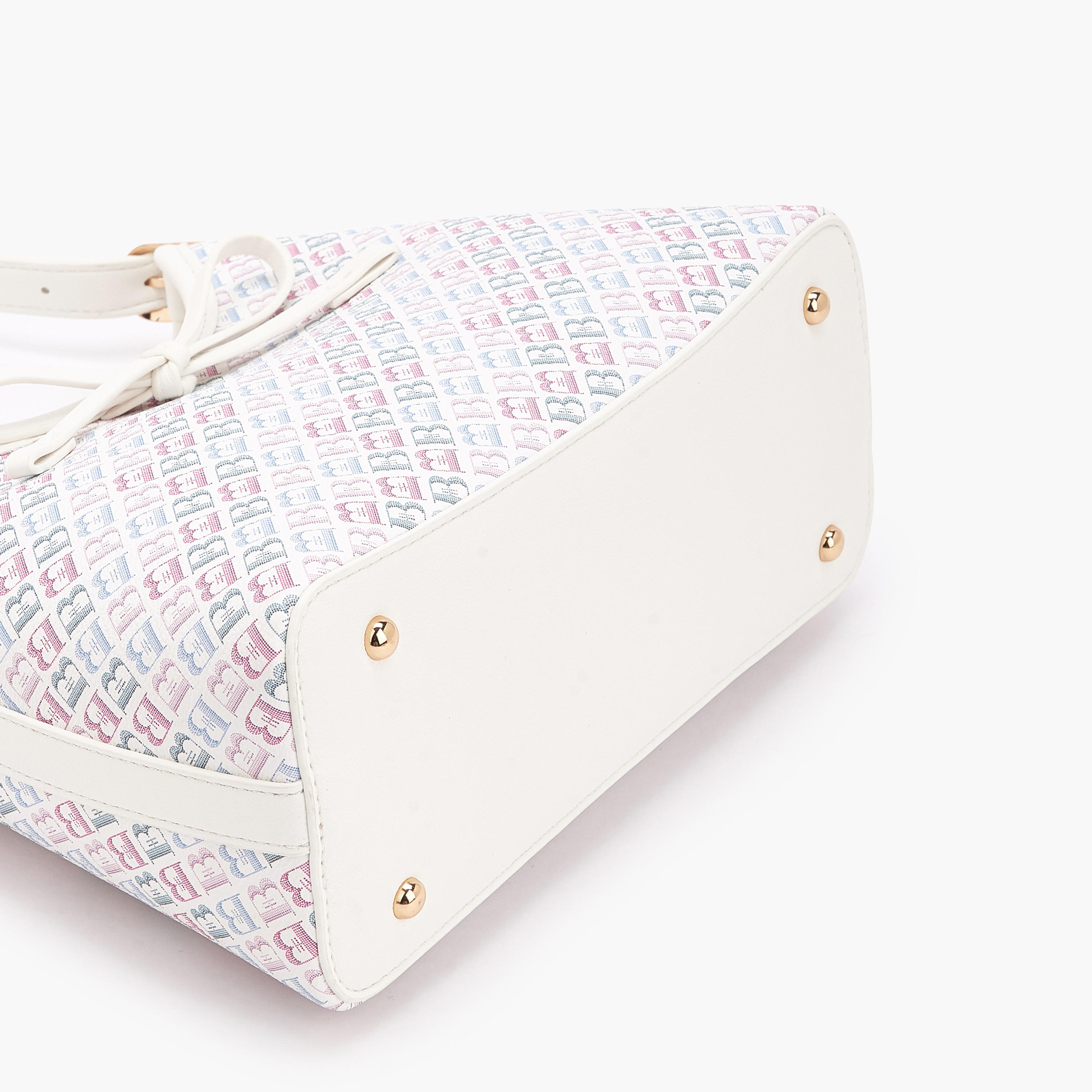 Flora Bella Monogram Print Shoulder Bag with Adjustable Strap-women-bagsandwallets-handbags-image-7