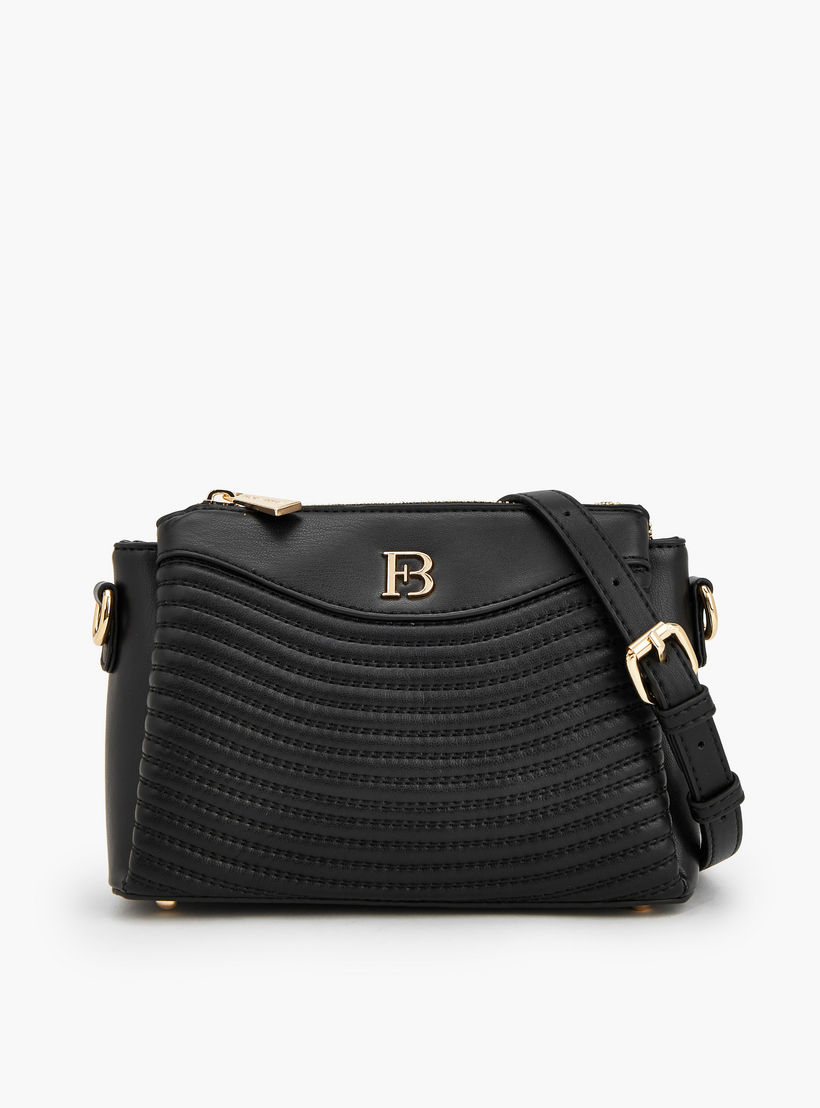 Flora Bella Quilted Crossbody Bag with Zip Closure-women-bagsandwallets-handbags-image-1