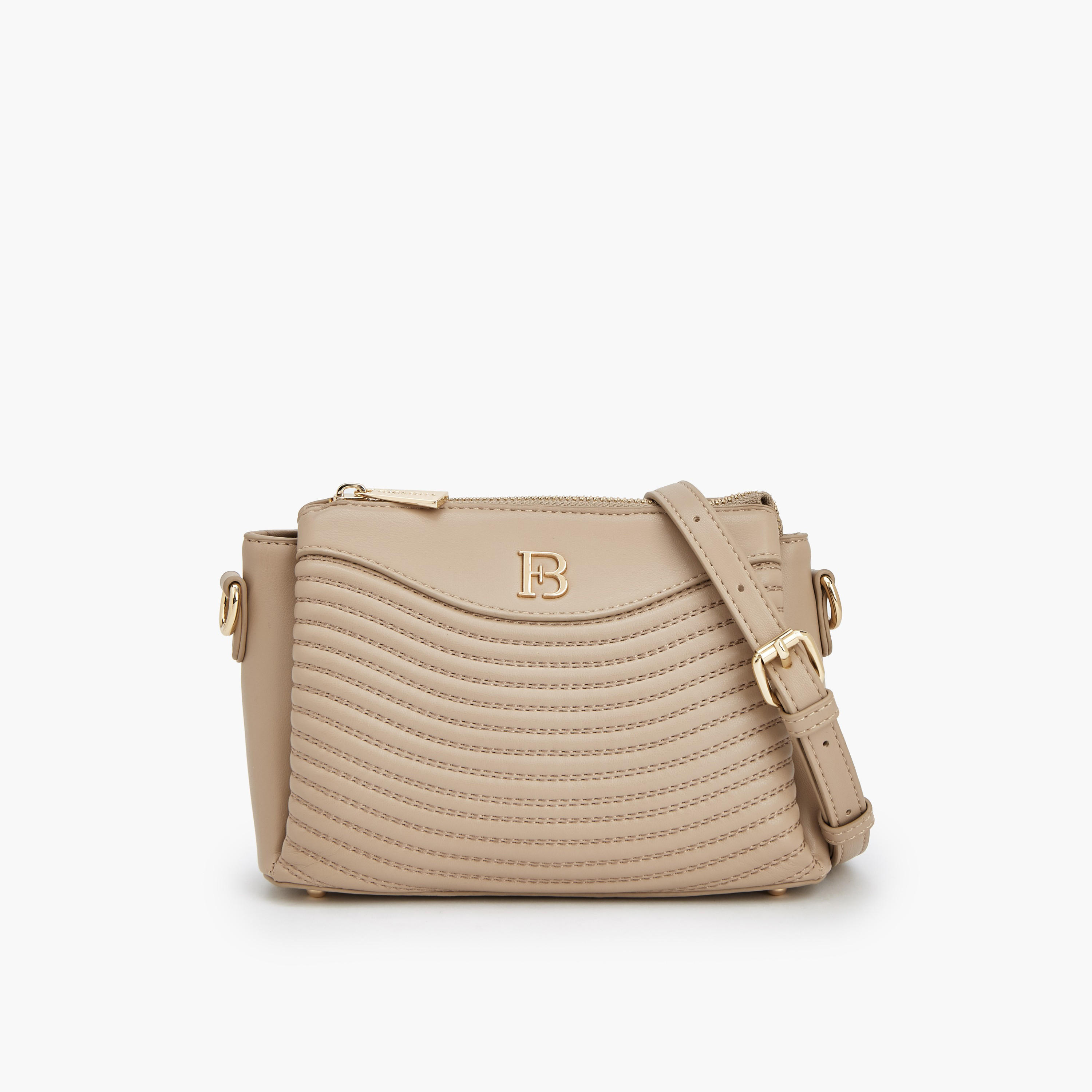 Flora Bella Quilted Crossbody Bag with Zip Closure-women-bagsandwallets-handbags-image-1