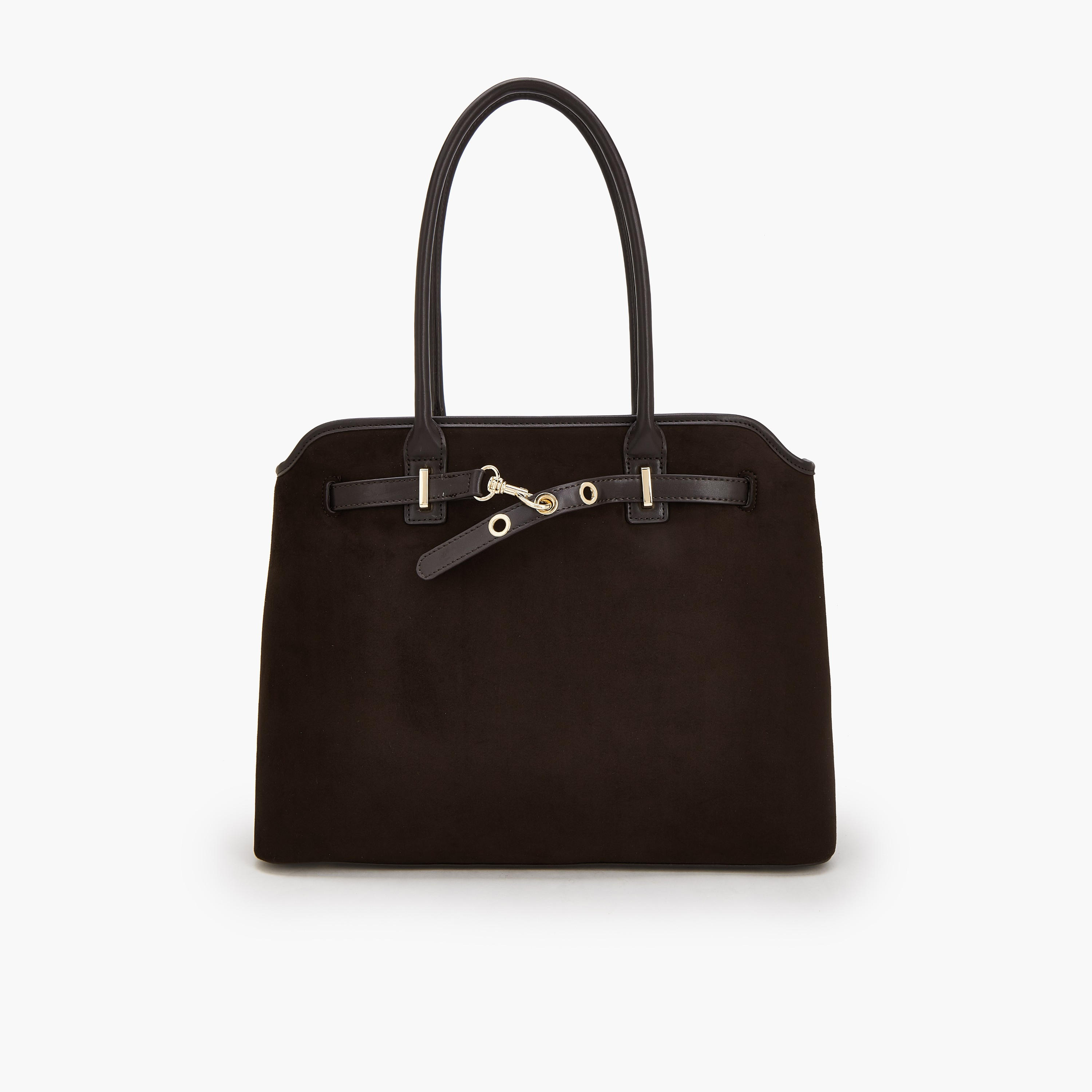 Flora Bella by Shoexpress Solid Tote Bag with Zip Closure-women-bagsandwallets-handbags-image-1