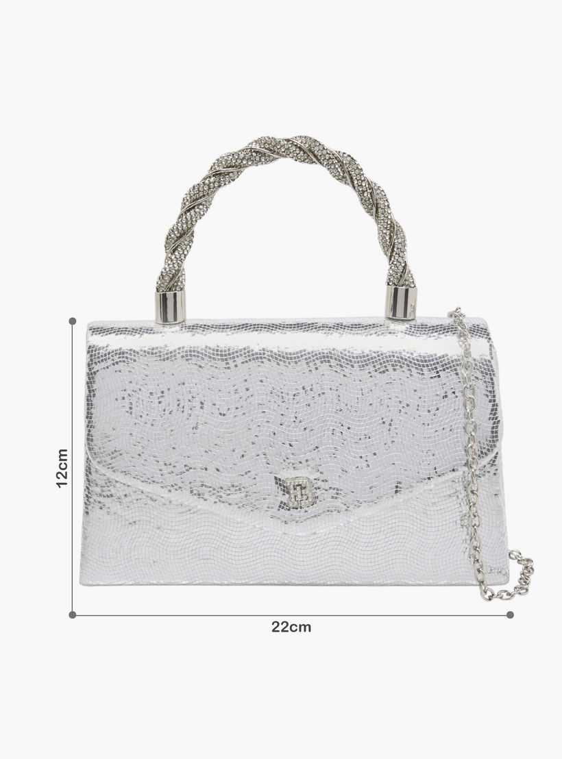 Flora Bella Textured Satchel Bag with Button Closure-women-bagsandwallets-handbags-image-2