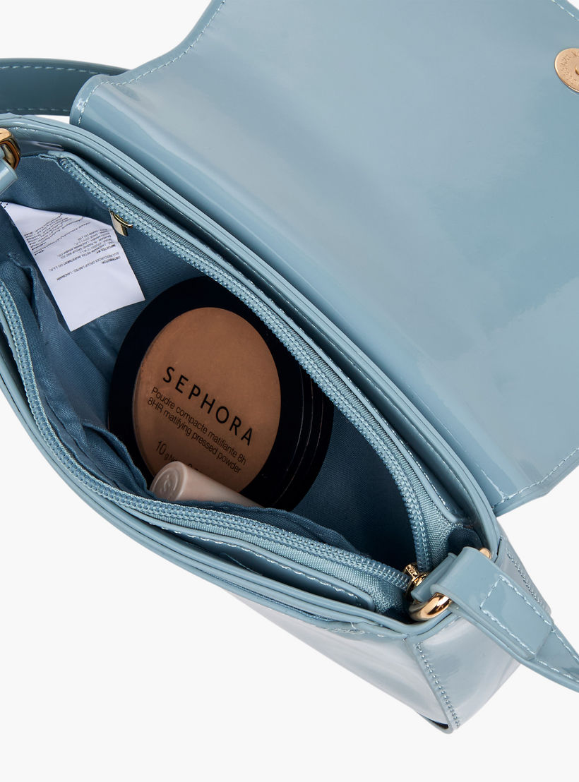 شنطة كتف بطبعات شعار ميتالك وسحاب إغلاق من فلورا بيلا-women-bagsandwallets-handbags-image-7