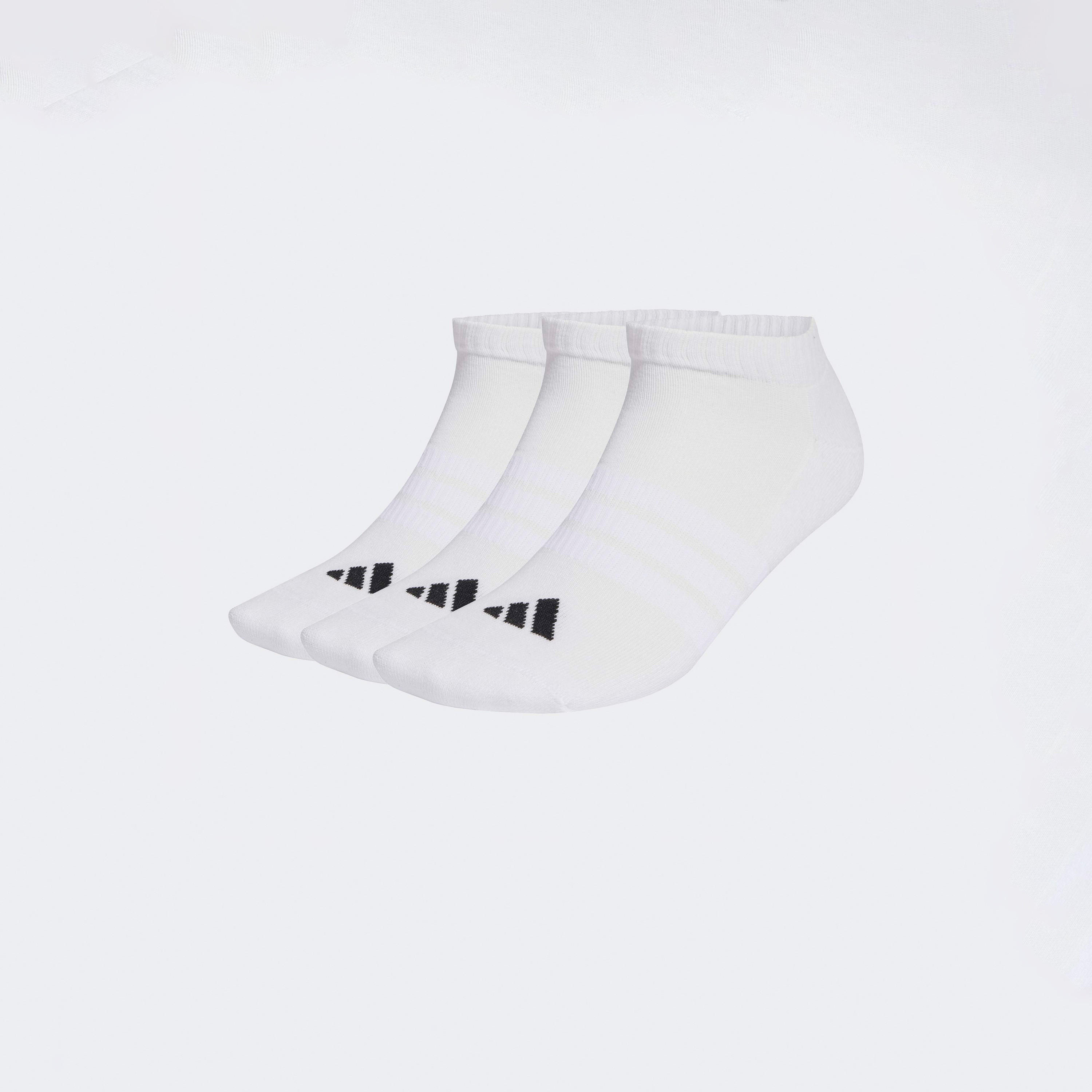 جوارب رياضية مبطنة للرجال 3 أزواج بطبعات شعار من أديداس-men-socks-image-1