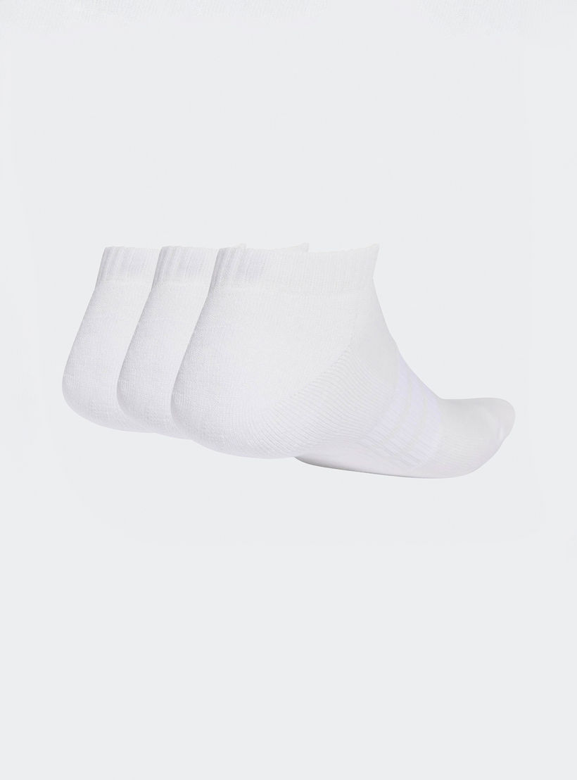 جوارب رياضية مبطنة للرجال 3 أزواج بطبعات شعار من أديداس-men-socks-image-2