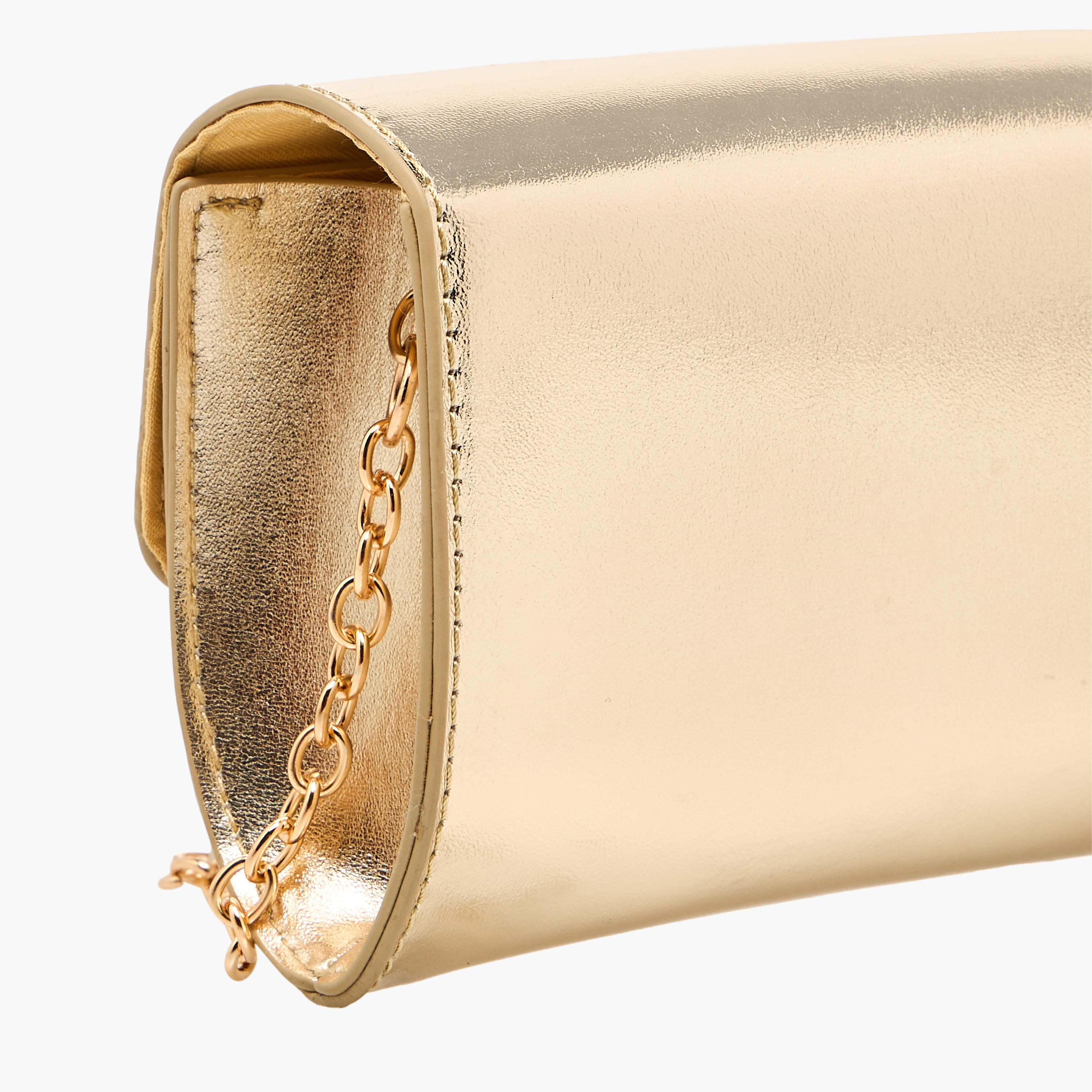 شنطة كروس بودي بحزام سلسلة وزينة فيونكة من فلورا بيلا-girls-accessories-bags-image-6