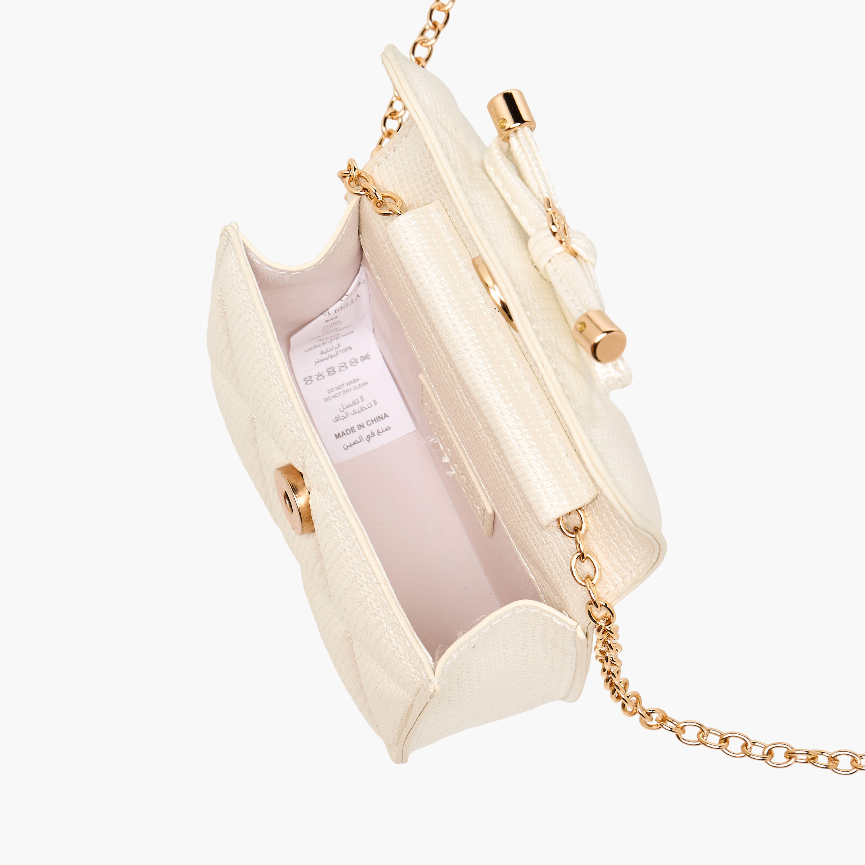 شنطة كروس بودي مبطنة بحزام سلسلة من فلورا بيلا-girls-accessories-bags-image-8