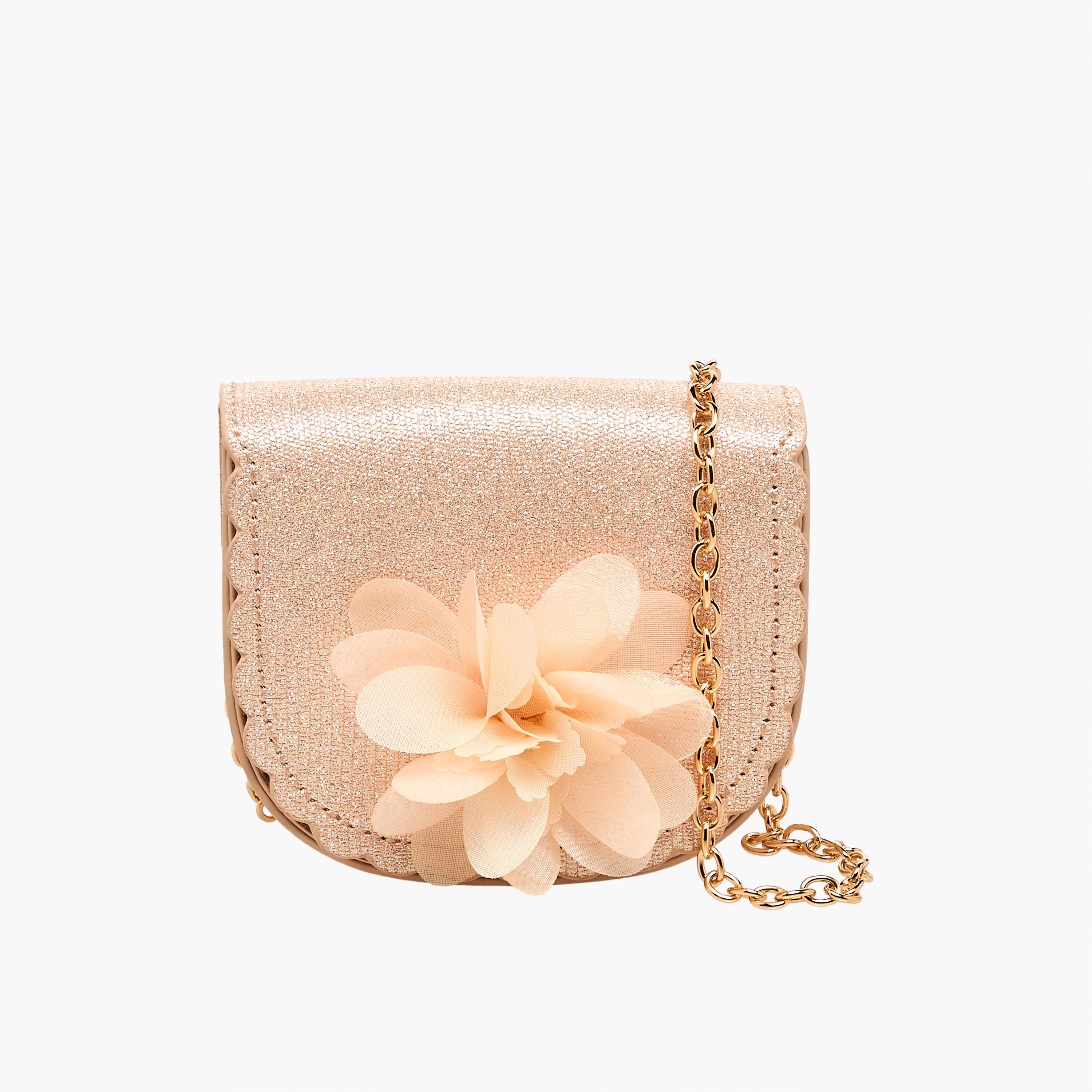 Flora Bella Floral Applique Crossbody Bag with Chain Strap-girls-accessories-bags-image-1