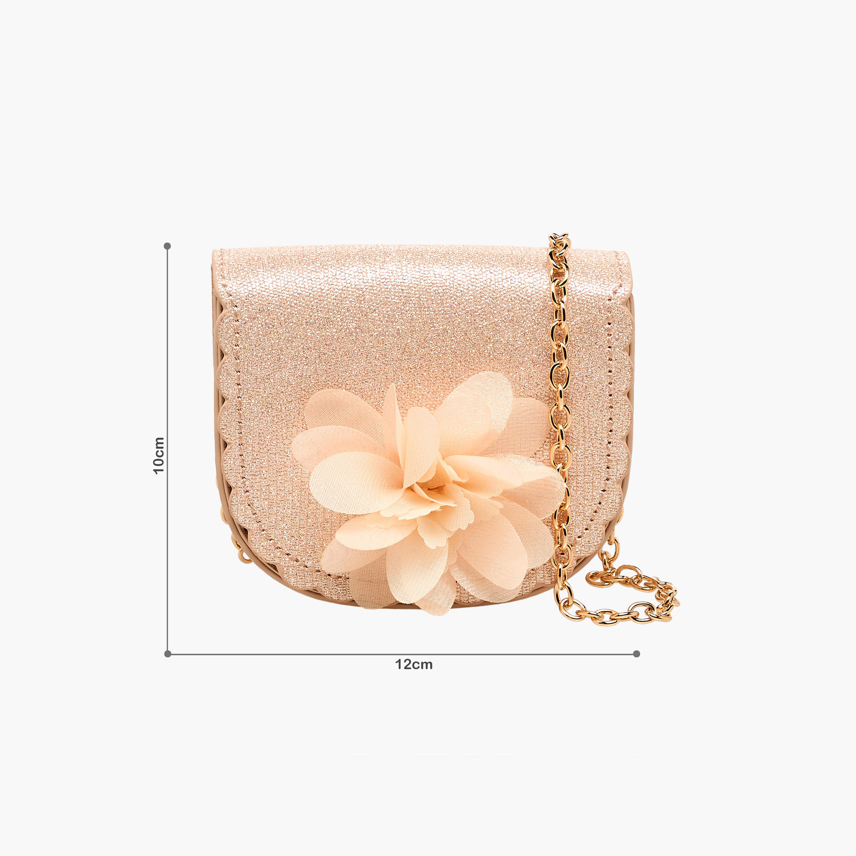 Flora Bella Floral Applique Crossbody Bag with Chain Strap-girls-accessories-bags-image-2