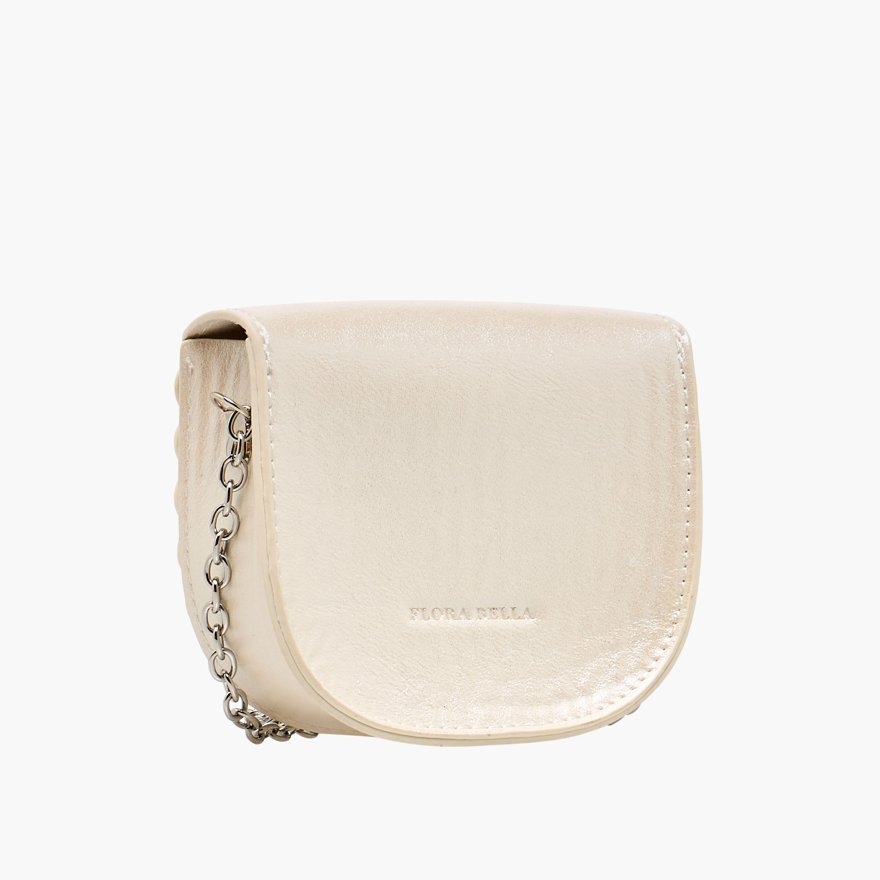 شنطة كروس بودي بحزام سلسلة وزينة زهرة من فلورا بيلا-girls-accessories-bags-image-4