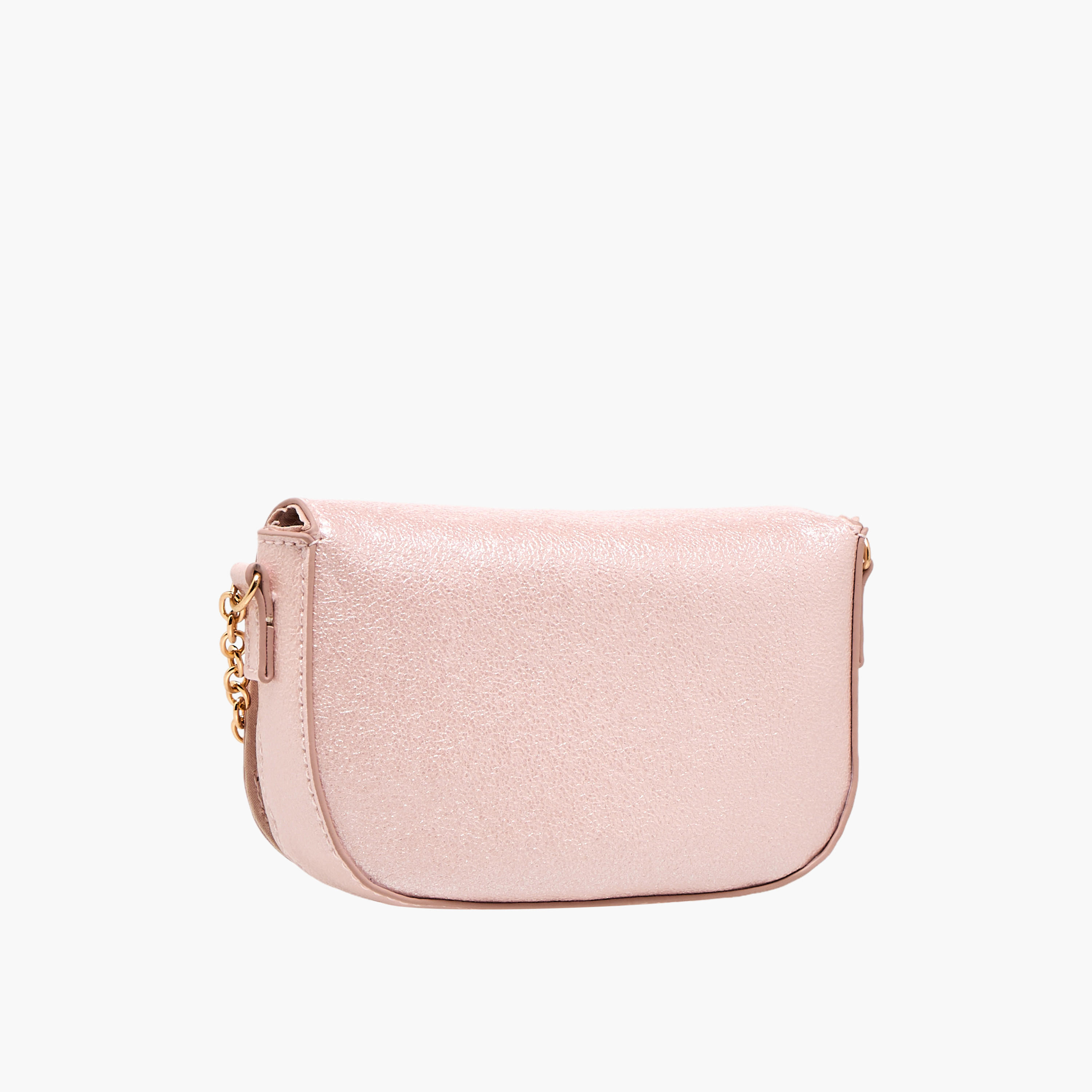 شنطة كروس بودي بحزام سلسلة وزينة فيونكة من فلورا بيلا-girls-accessories-bags-image-4