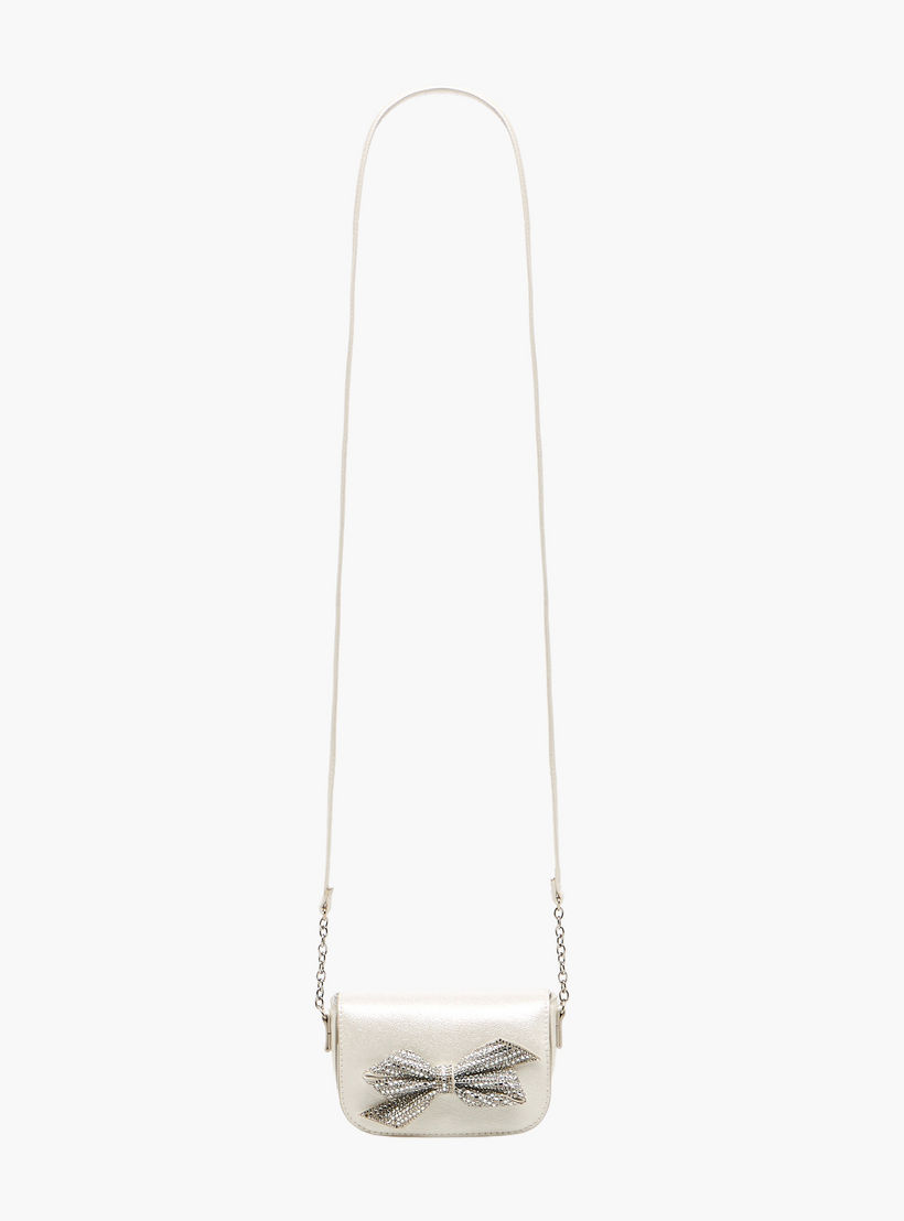 Flora Bella Embellished Bow Crossbody Bag with Chain Strap-girls-accessories-bags-image-3