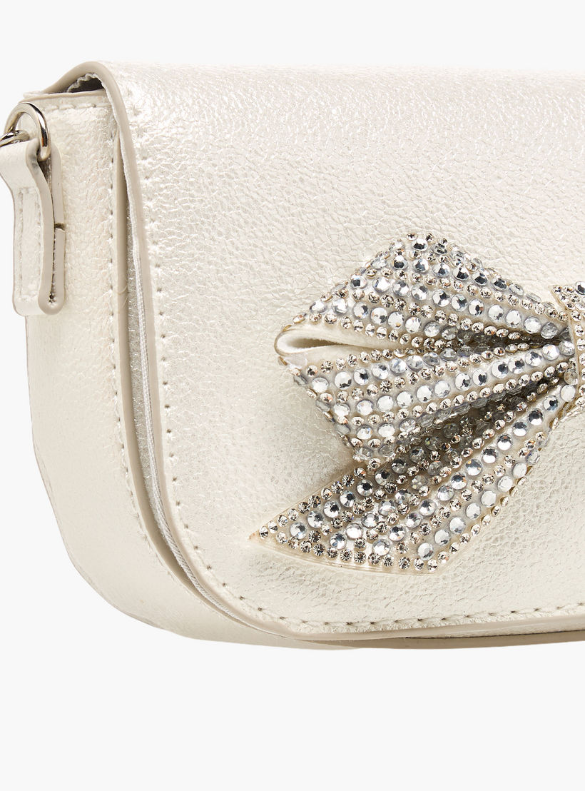 Flora Bella Embellished Bow Crossbody Bag with Chain Strap-girls-accessories-bags-image-5