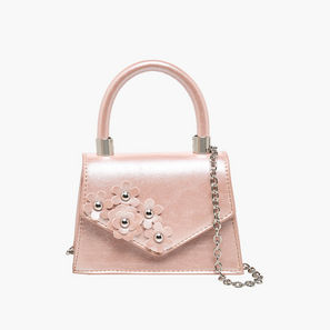 Flora Bella Floral Accent Crossbody Bag with Chain Strap-girls-accessories-image-1