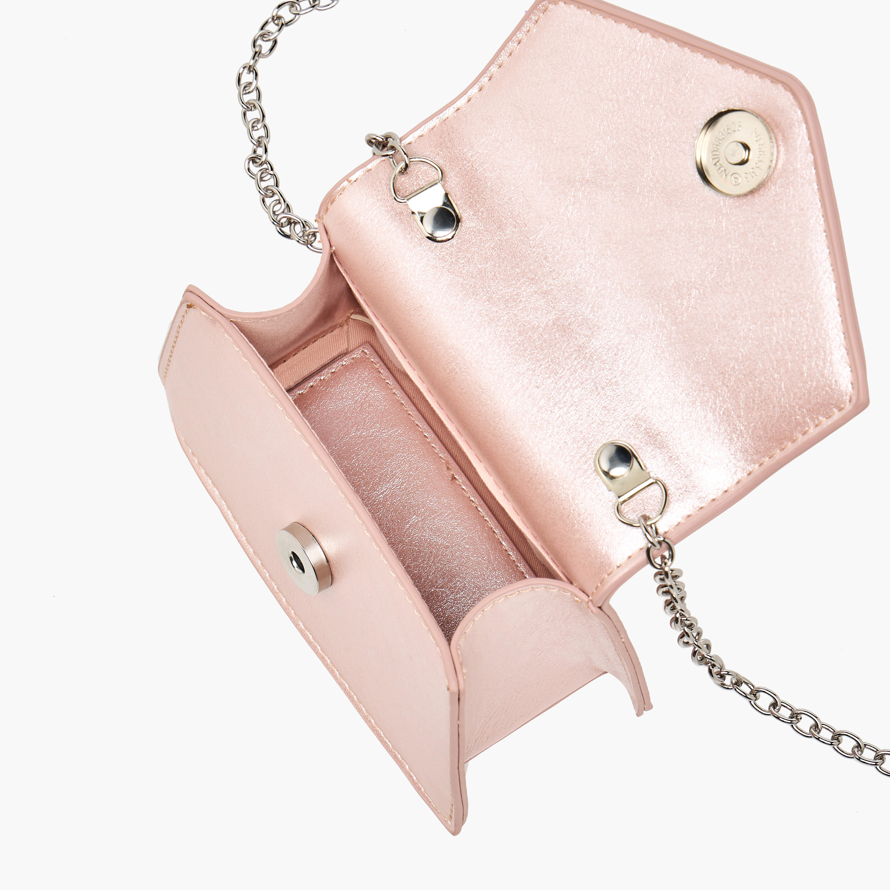 شنطة كروس بودي بحزام سلسلة وزينة زهور من فلورا بيلا-girls-accessories-bags-image-8