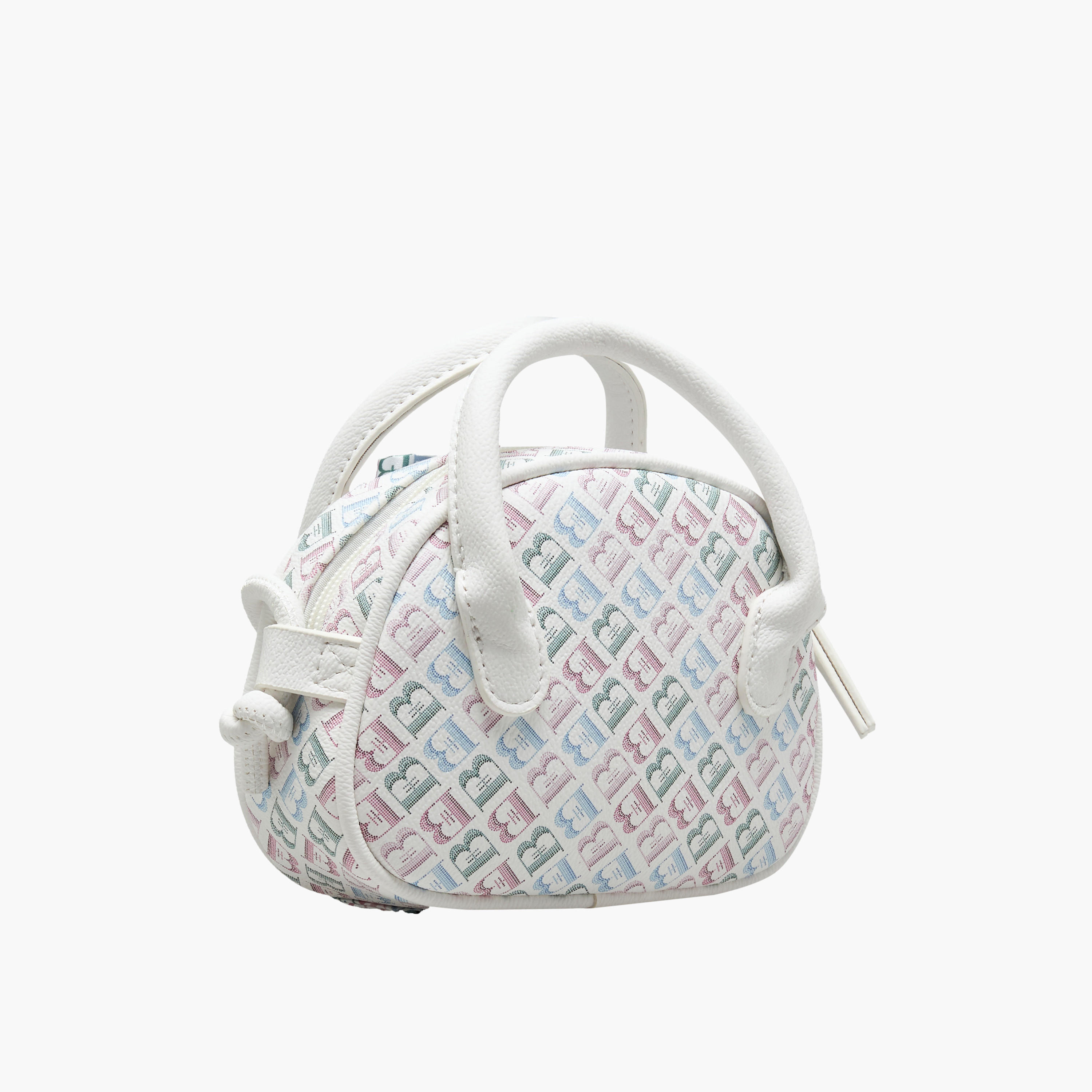 Flora Bella Monogram Print Crossbody Bag with Double Handle-girls-accessories-bags-image-4