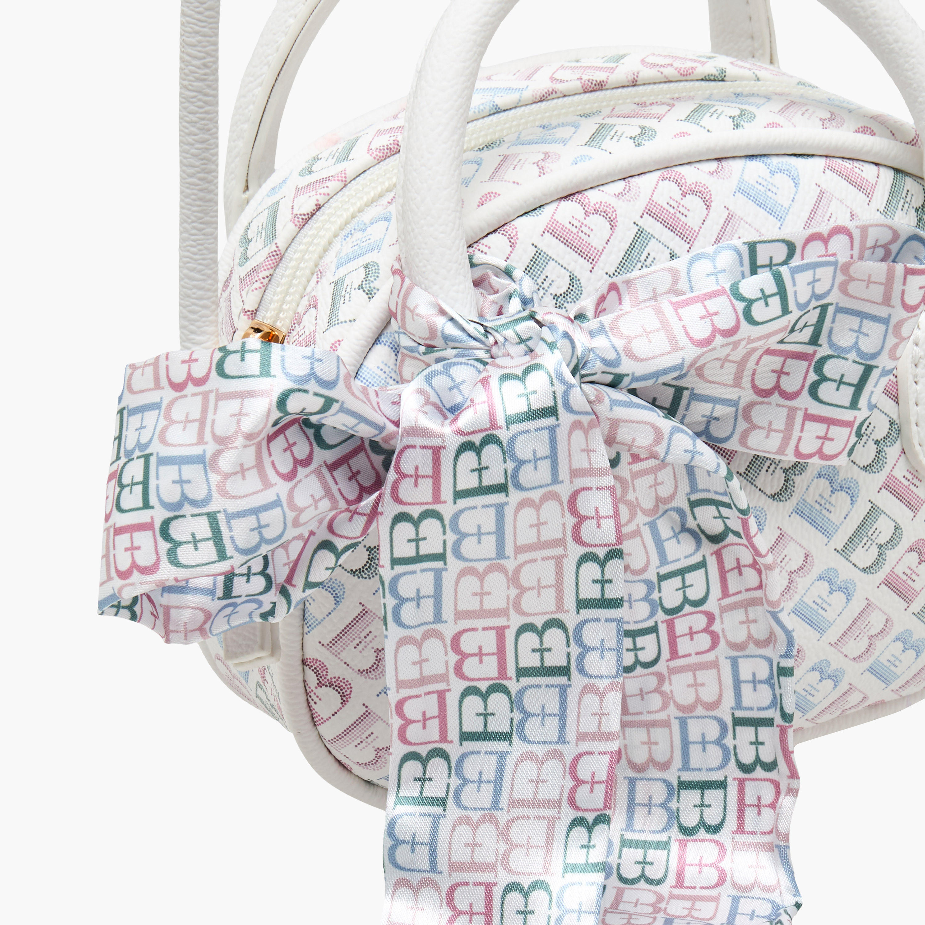 Flora Bella Monogram Print Crossbody Bag with Double Handle-girls-accessories-bags-image-5