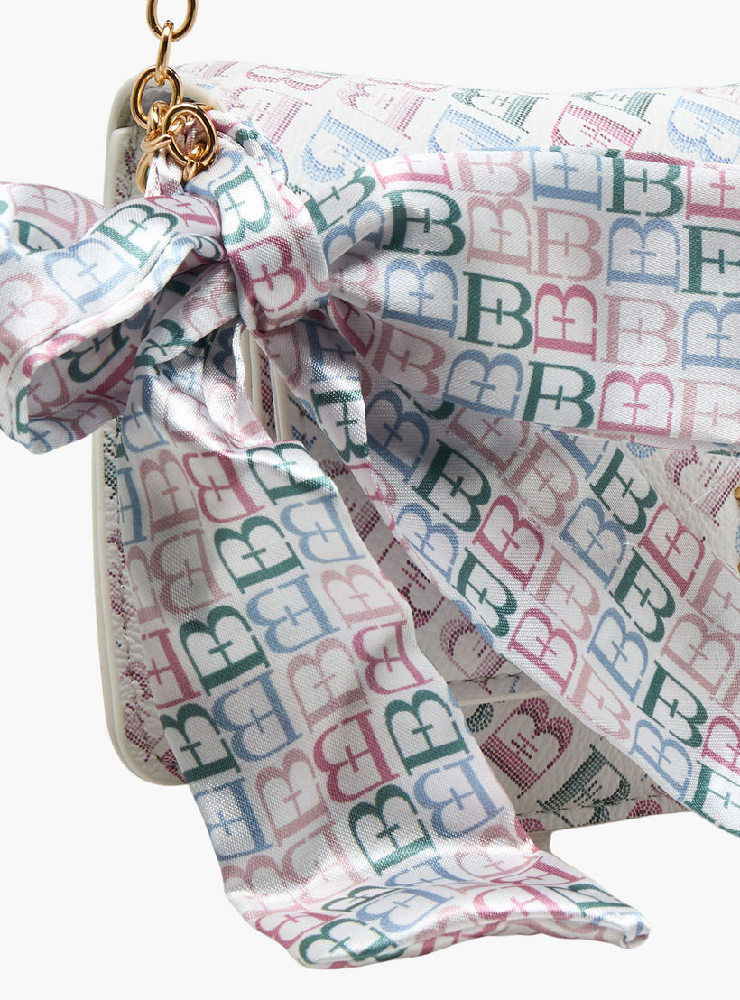 Flora Bella Monogram Print Crossbody Bag with Chain Strap-girls-accessories-bags-image-5