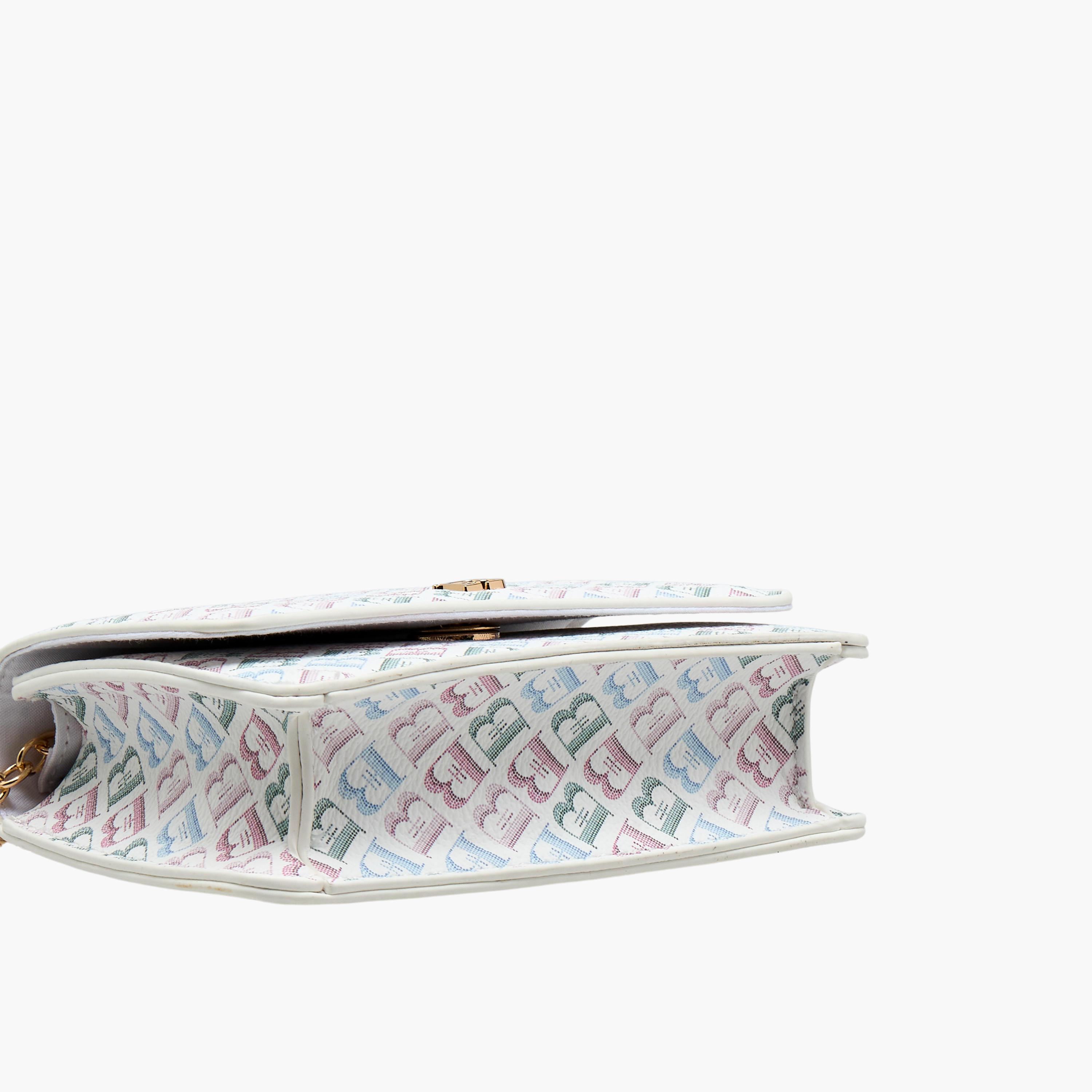 Flora Bella Monogram Print Crossbody Bag with Chain Strap-girls-accessories-bags-image-7