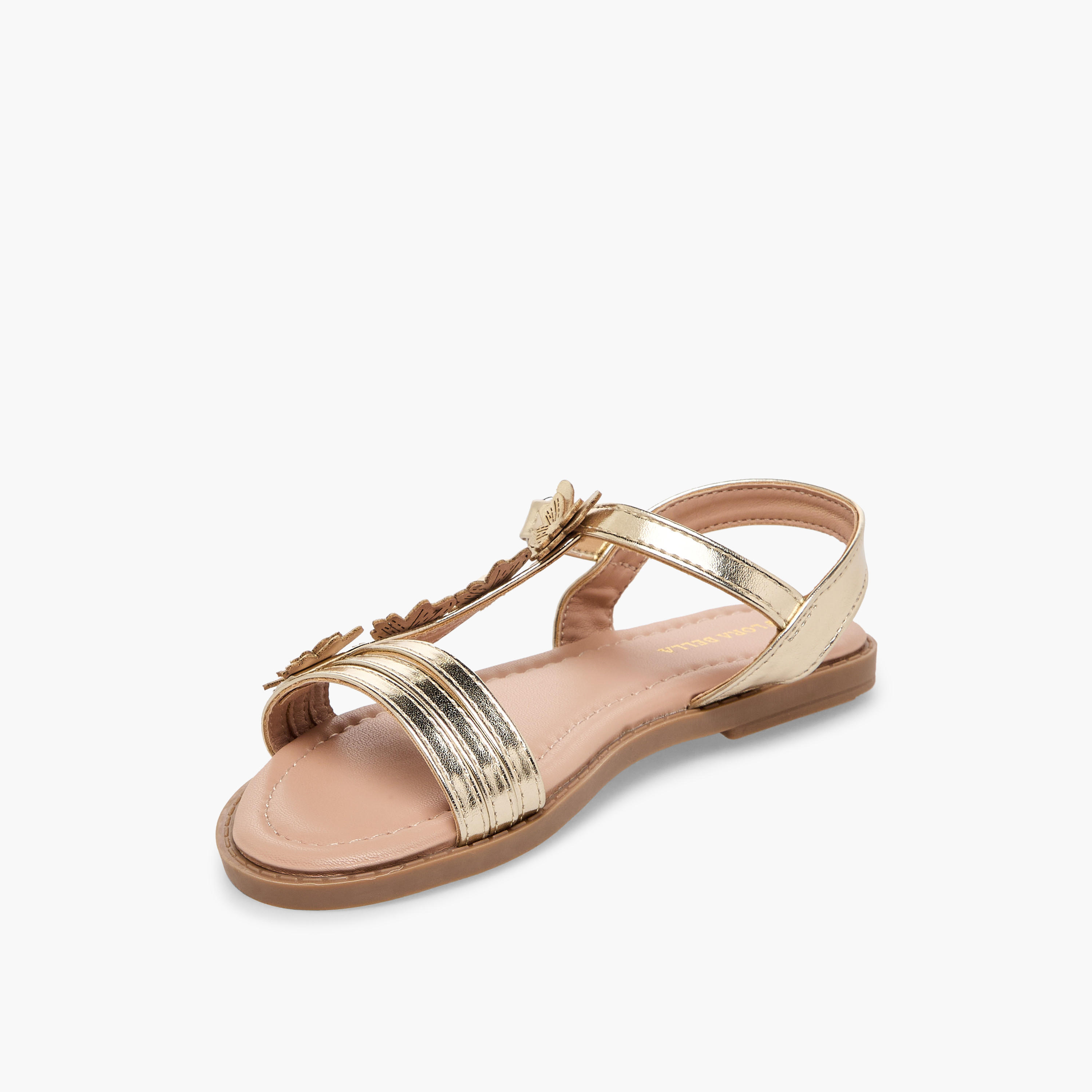 Flora Bella Girls Floral Applique Hook & Loop Sandals-girls-shoes-sandals-image-4