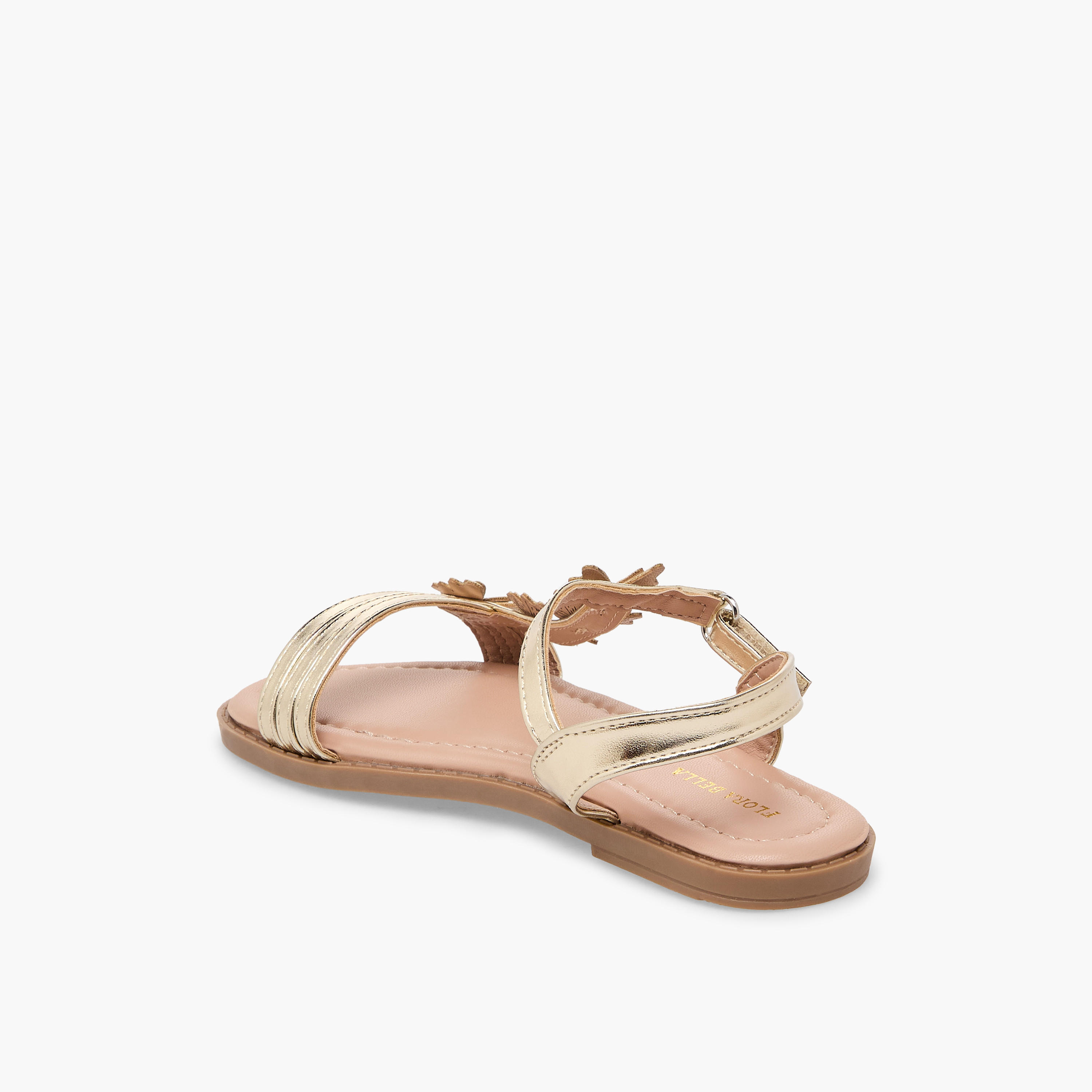 Flora Bella Girls Floral Applique Hook & Loop Sandals-girls-shoes-sandals-image-5