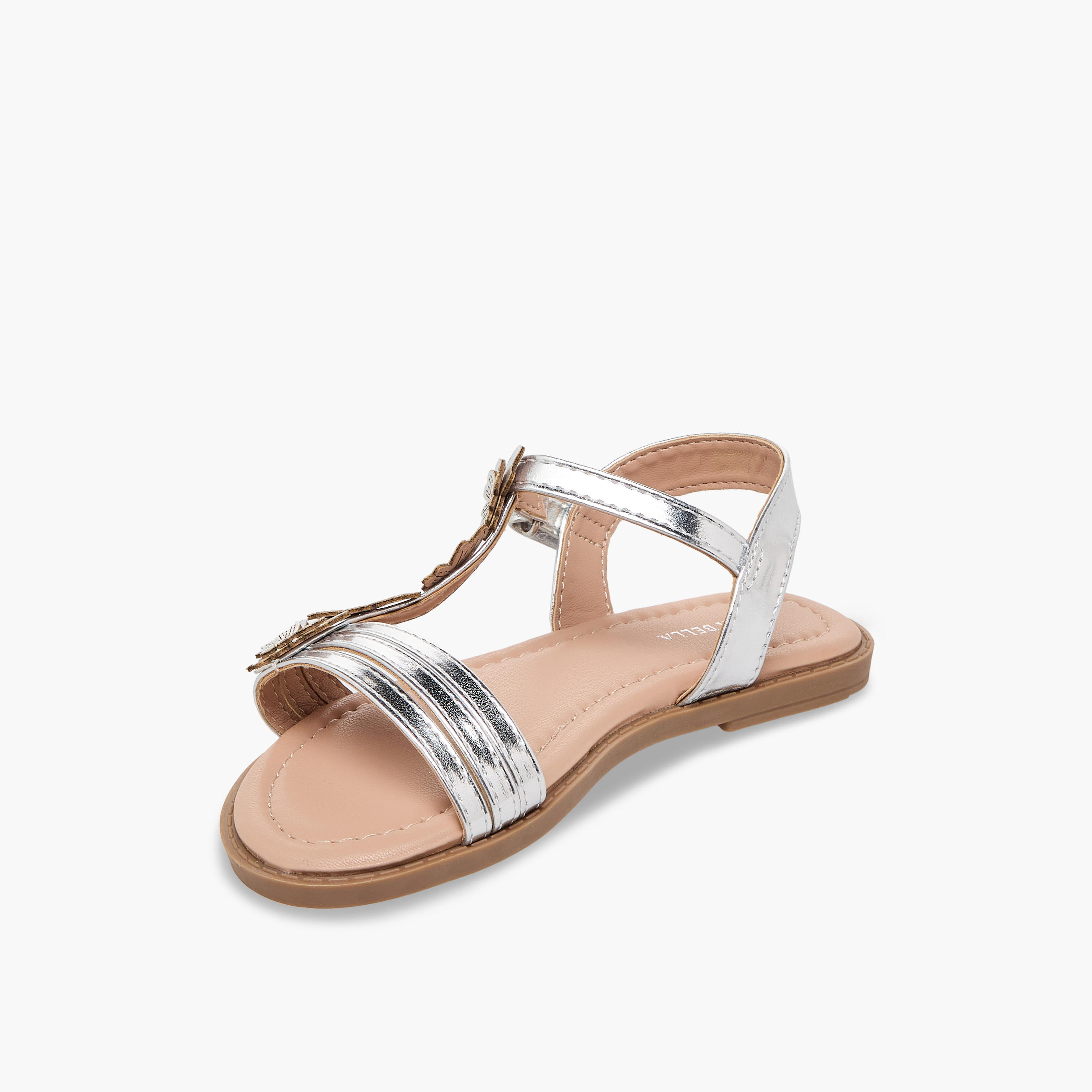 Flora Bella Girls Floral Applique Hook & Loop Sandals-girls-shoes-sandals-image-4