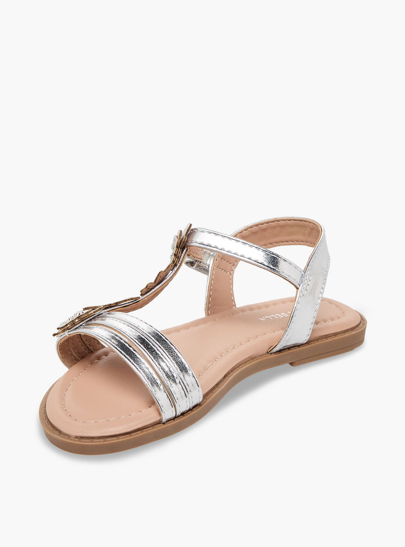 Flora Bella Girls Floral Applique Hook & Loop Sandals-girls-shoes-sandals-image-4