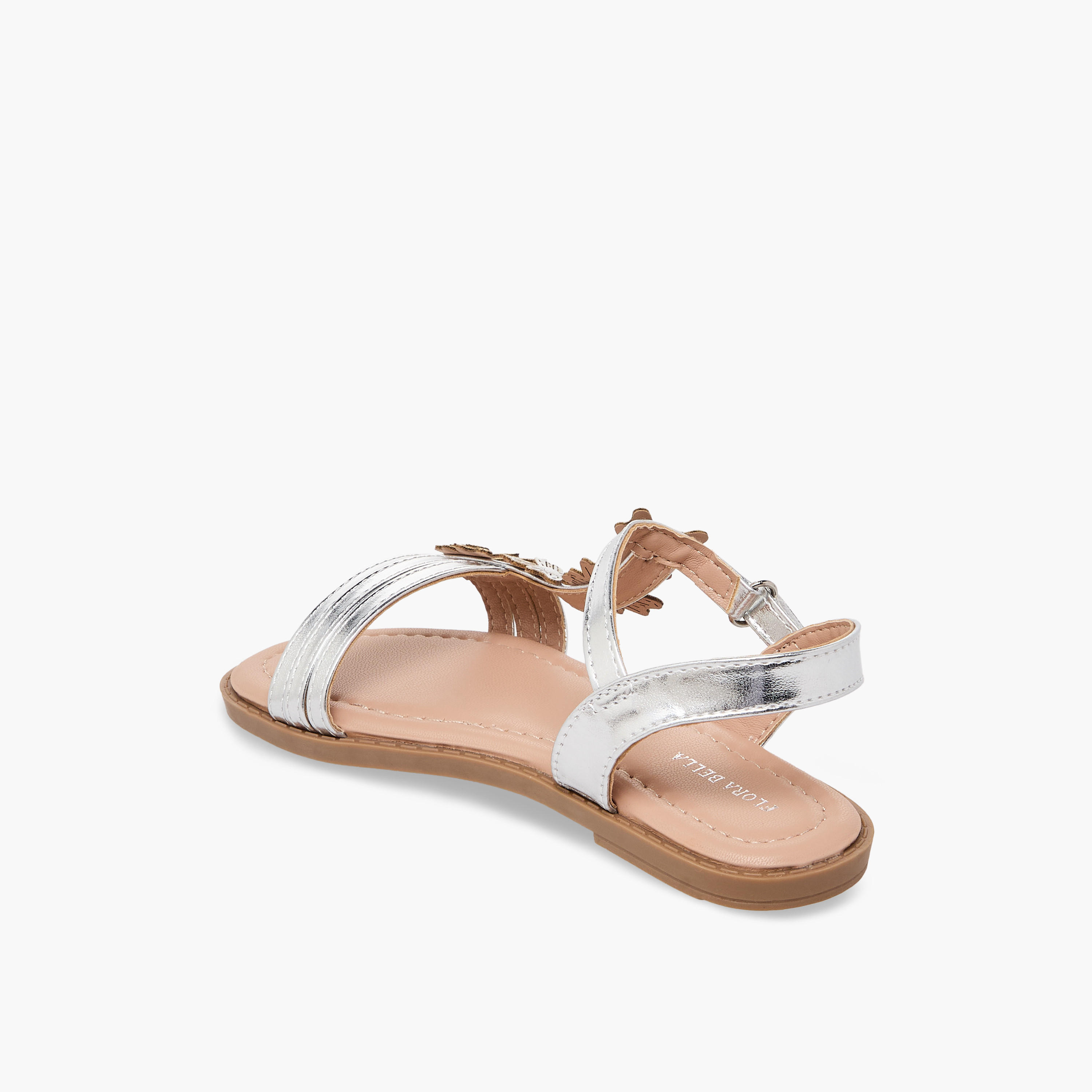 Flora Bella Girls Floral Applique Hook & Loop Sandals-girls-shoes-sandals-image-5