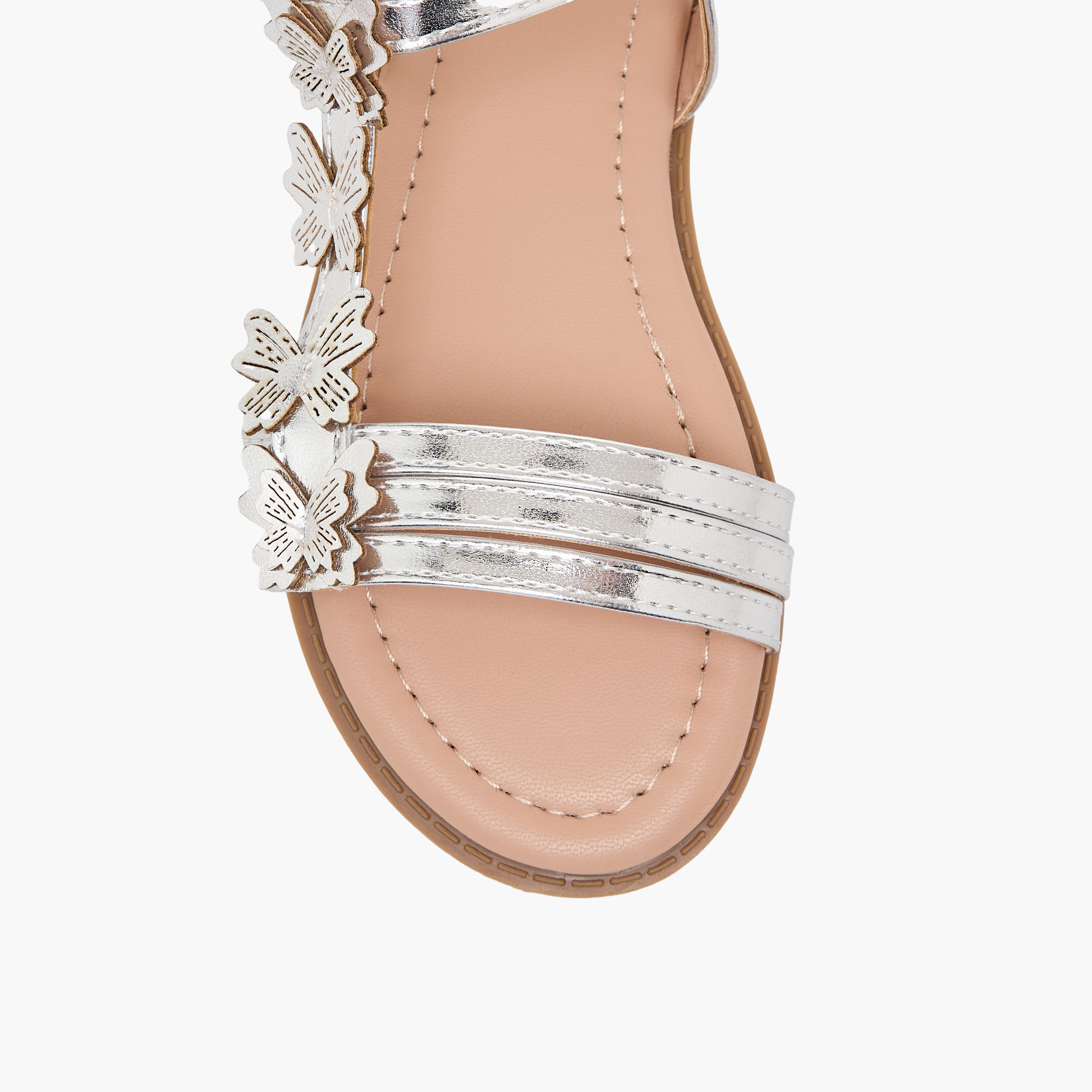 Flora Bella Girls Floral Applique Hook & Loop Sandals-girls-shoes-sandals-image-7
