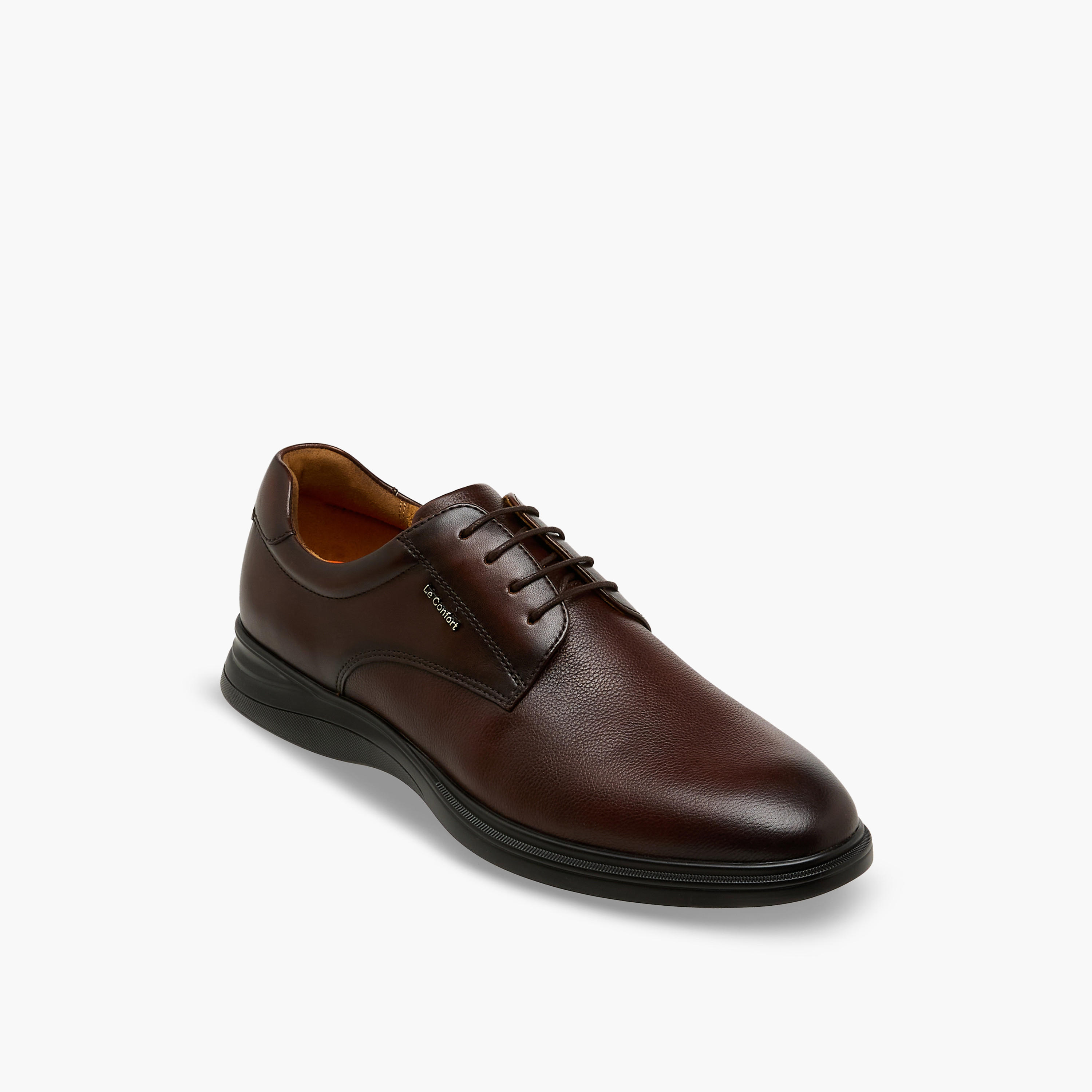 حذاء ديربي جلد طبيعي برباط للرجال من لو كونفور-men-shoes-formalshoes-image-2